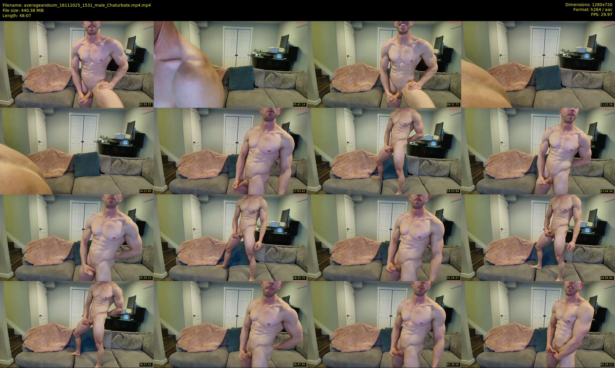 averageandsum — 49 minute Chaturbate male cam show recording, 720p, Nov 16, 2025