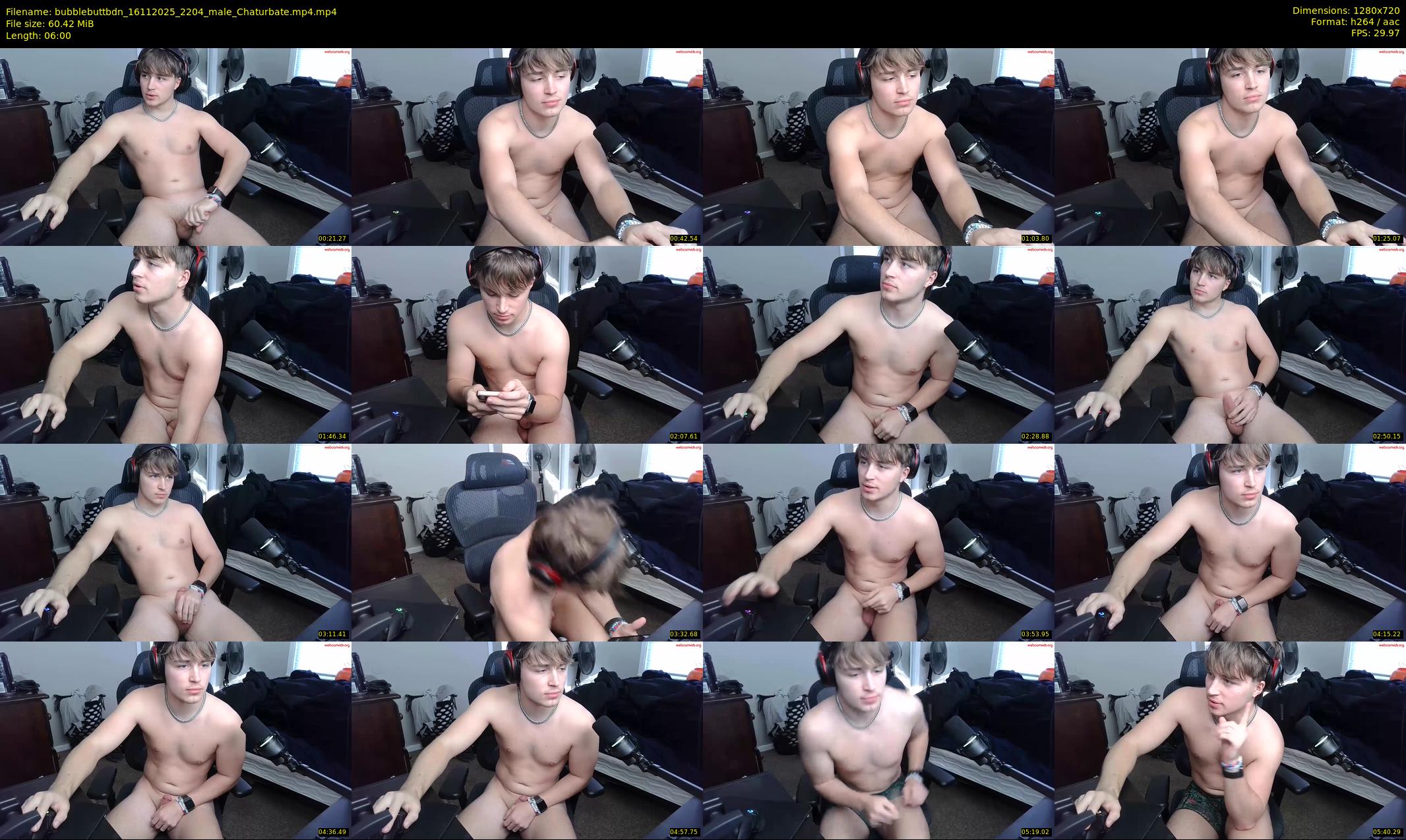 bubblebuttbdn — 6 minute Chaturbate male cam show recording, 720p, Nov 16, 2025
