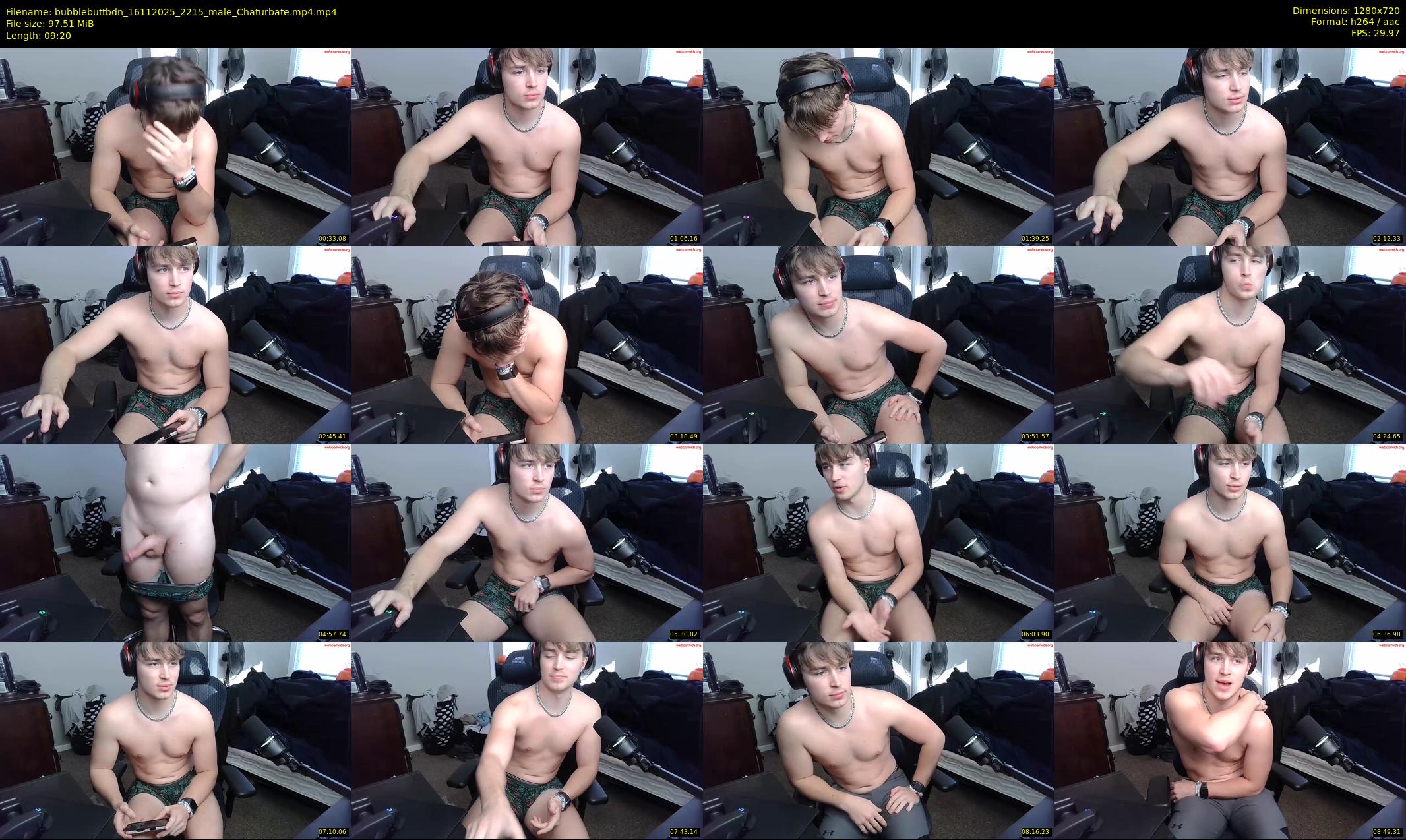bubblebuttbdn — 10 minute Chaturbate male cam show recording, 720p, Nov 16, 2025