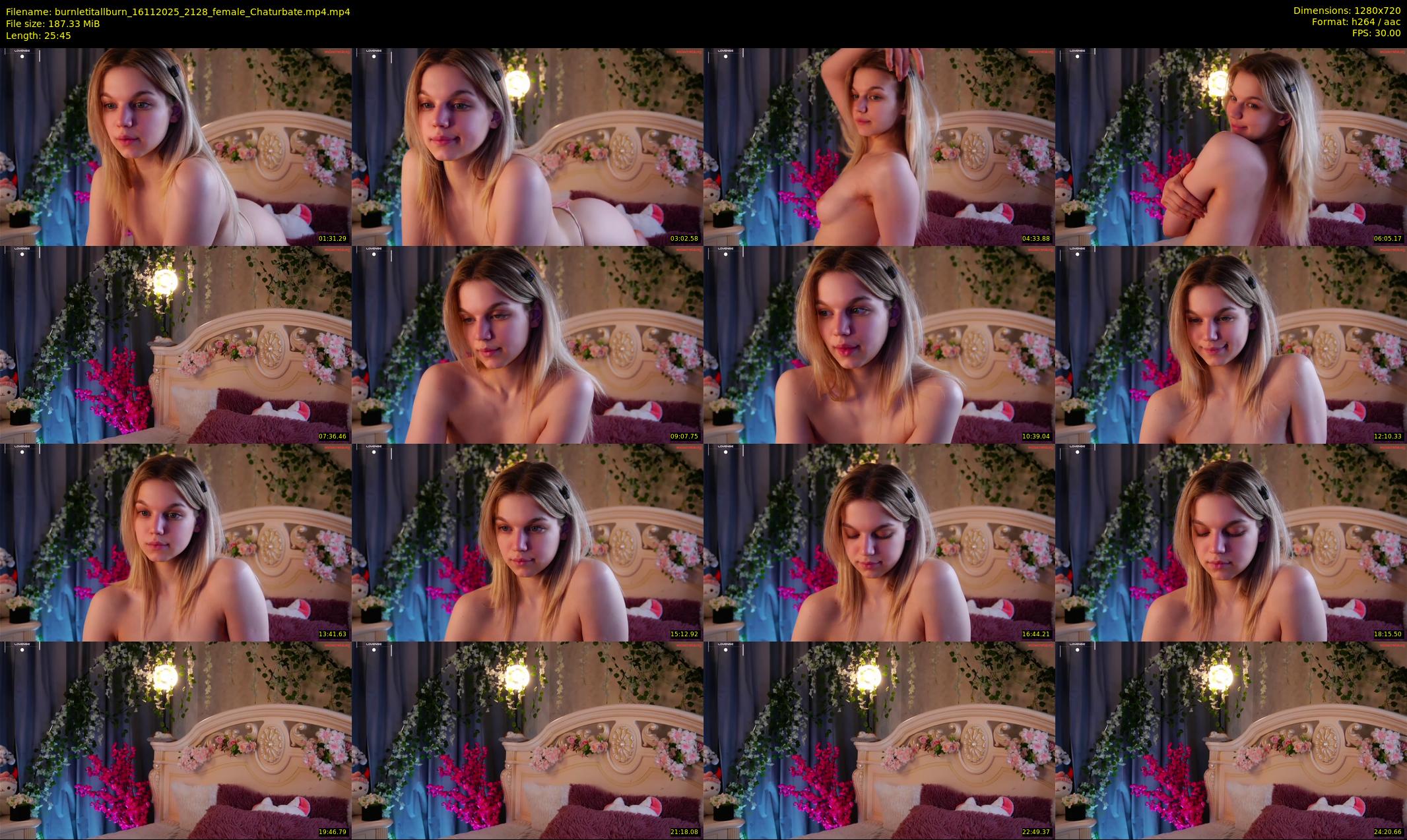 burnletitallburn — 26 minute Chaturbate female cam show recording, 720p, Nov 16, 2025