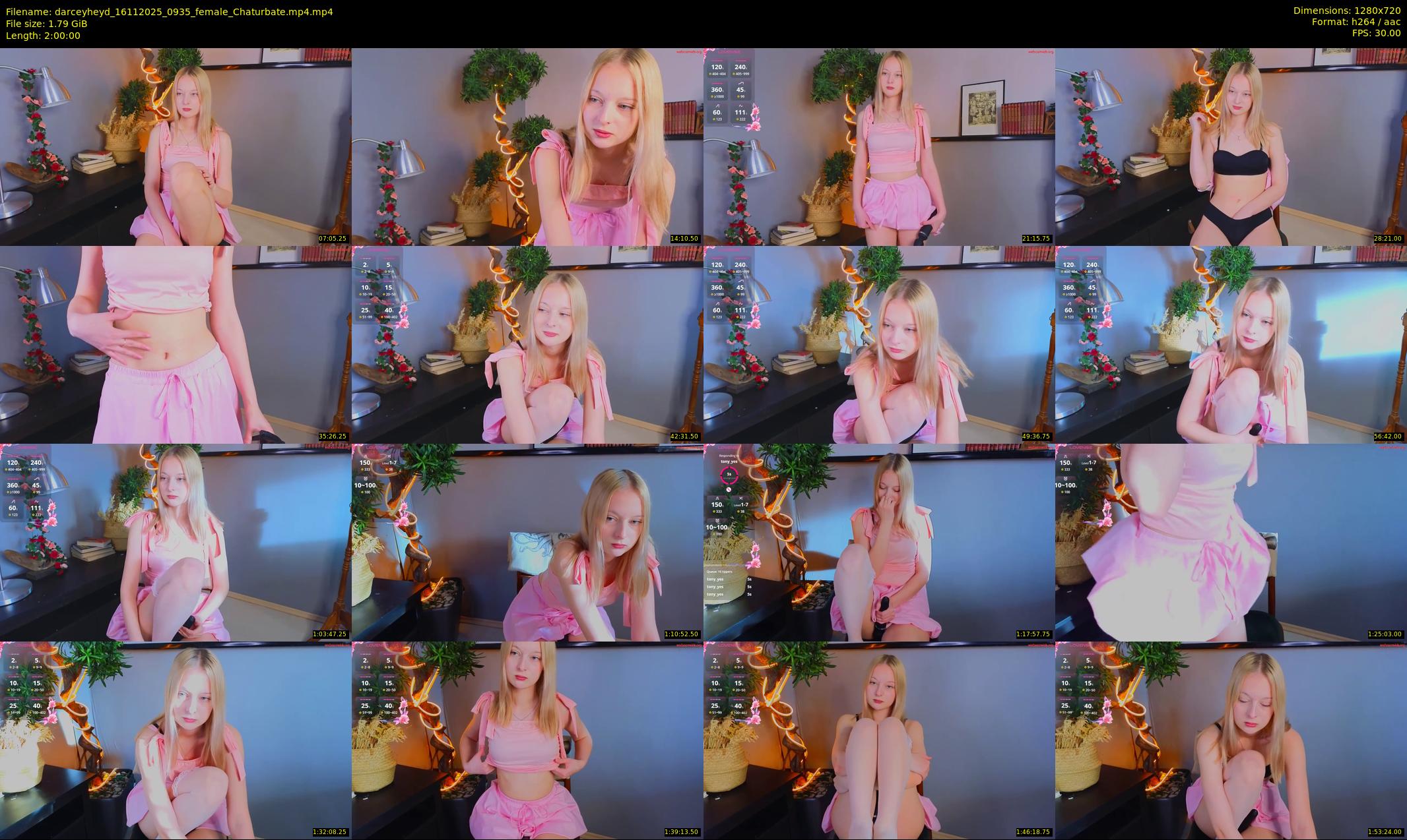 darceyheyd — 120 minute Chaturbate female cam show recording, 720p, Nov 16, 2025
