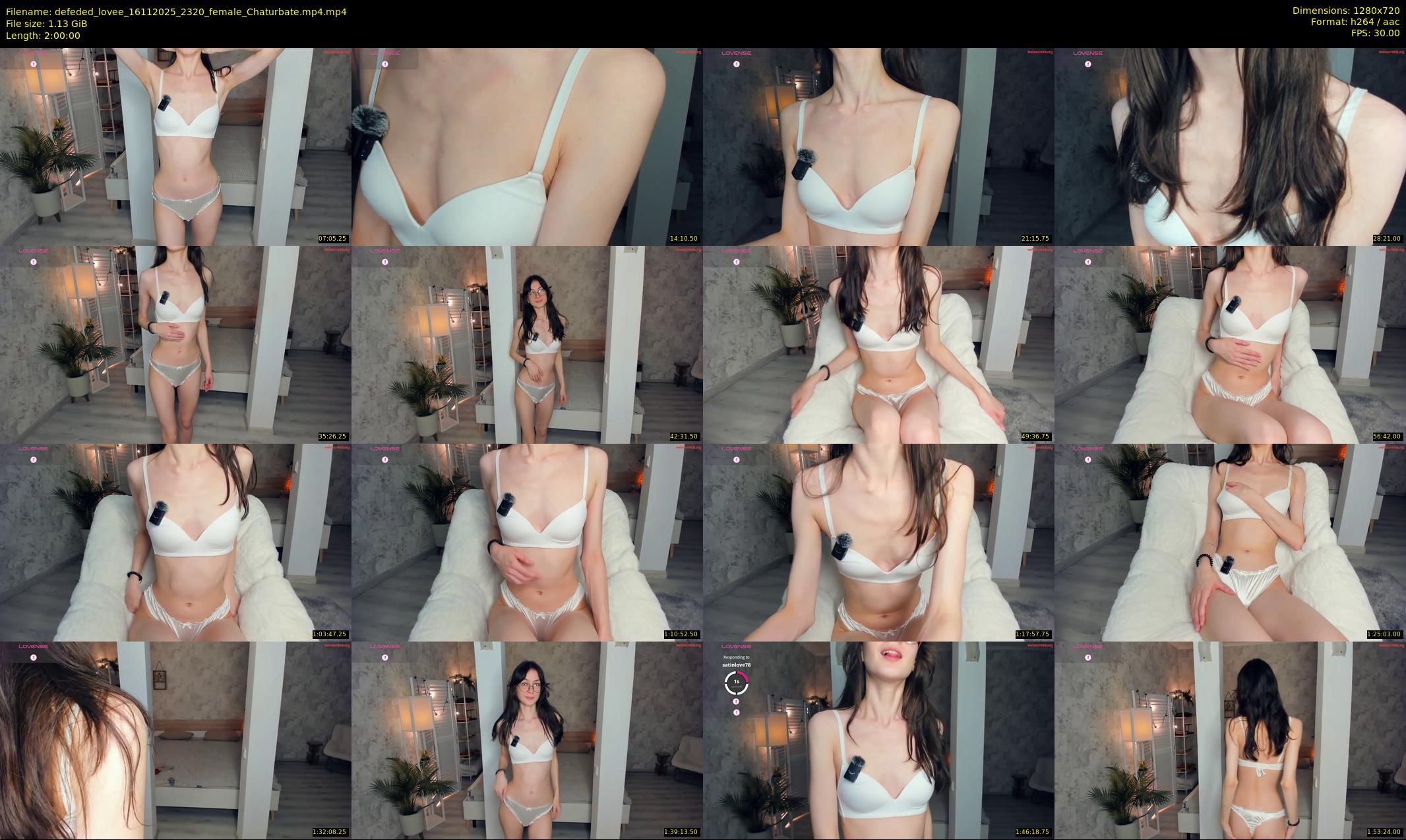 defeded_lovee — 120 minute Chaturbate female cam show recording, 720p, Nov 16, 2025