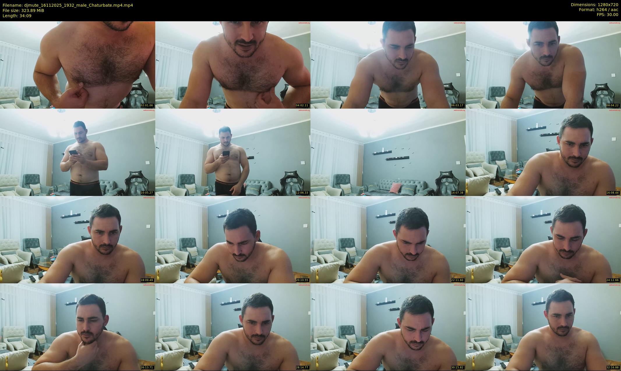 djmute — 35 minute Chaturbate male cam show recording, 720p, Nov 16, 2025