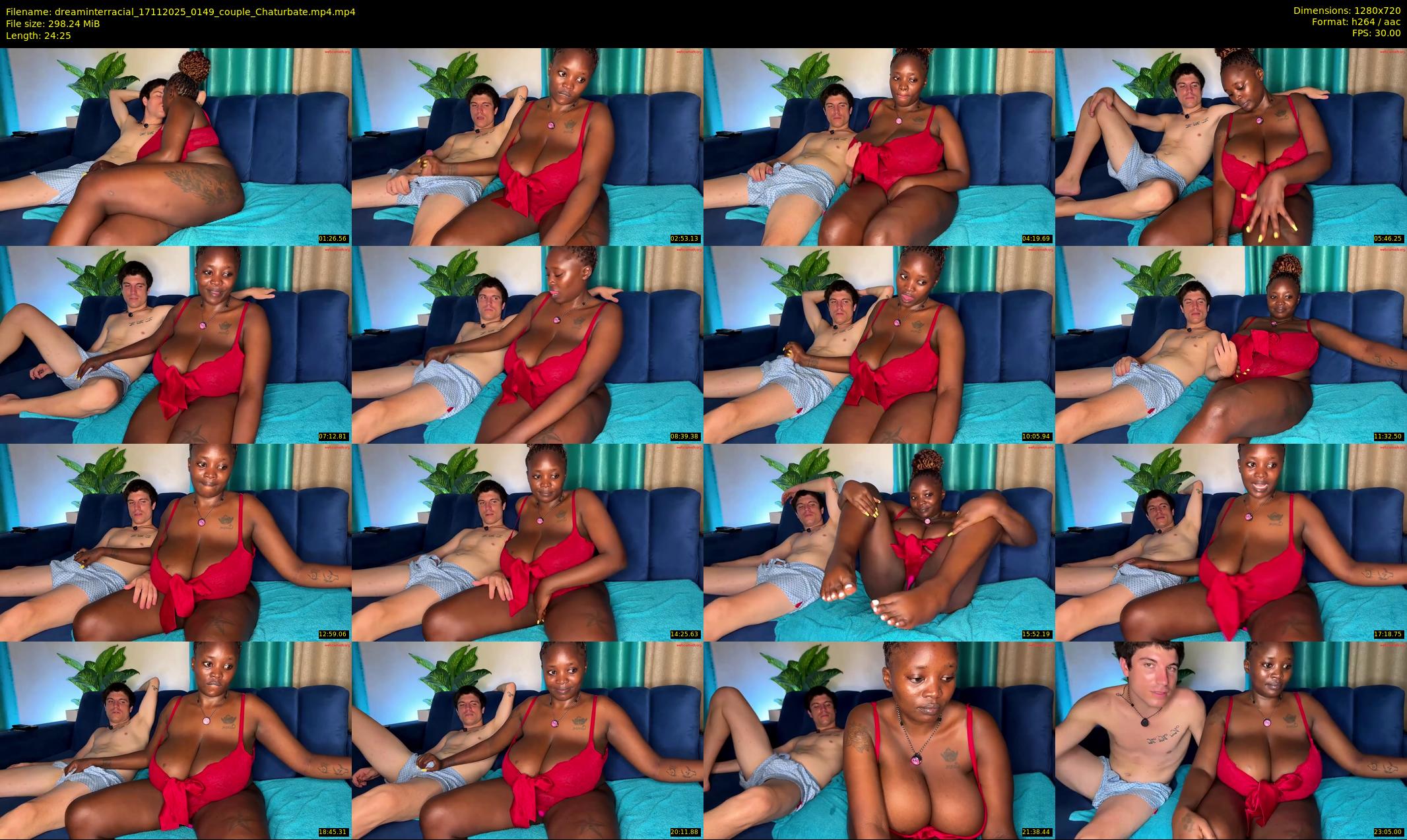 dreaminterracial — 25 minute Chaturbate couple cam show recording, 720p, Nov 17, 2025