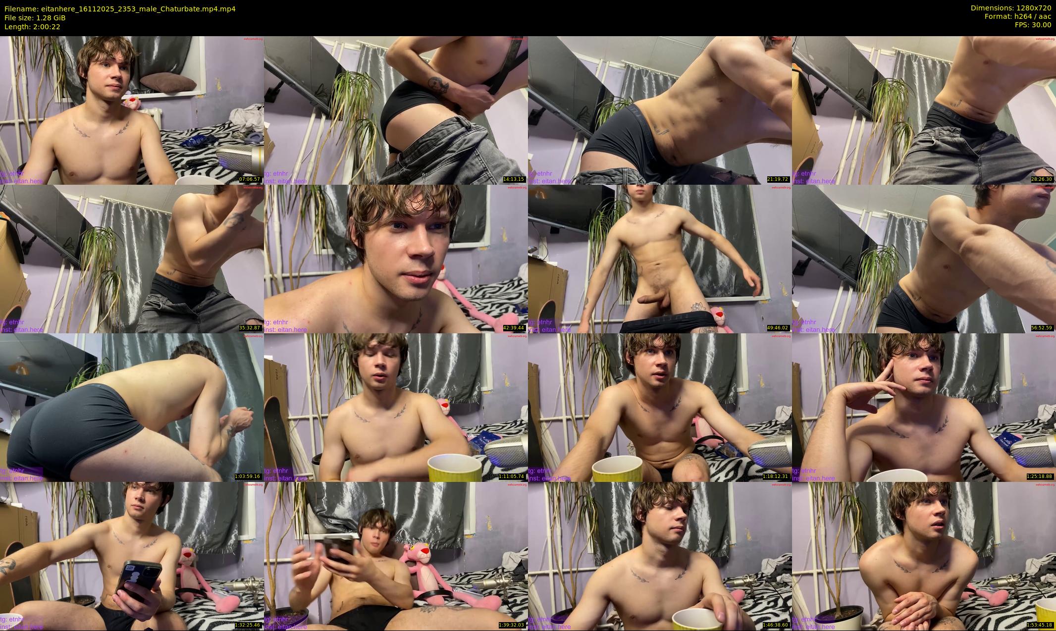 eitanhere — 121 minute Chaturbate male cam show recording, 720p, Nov 16, 2025