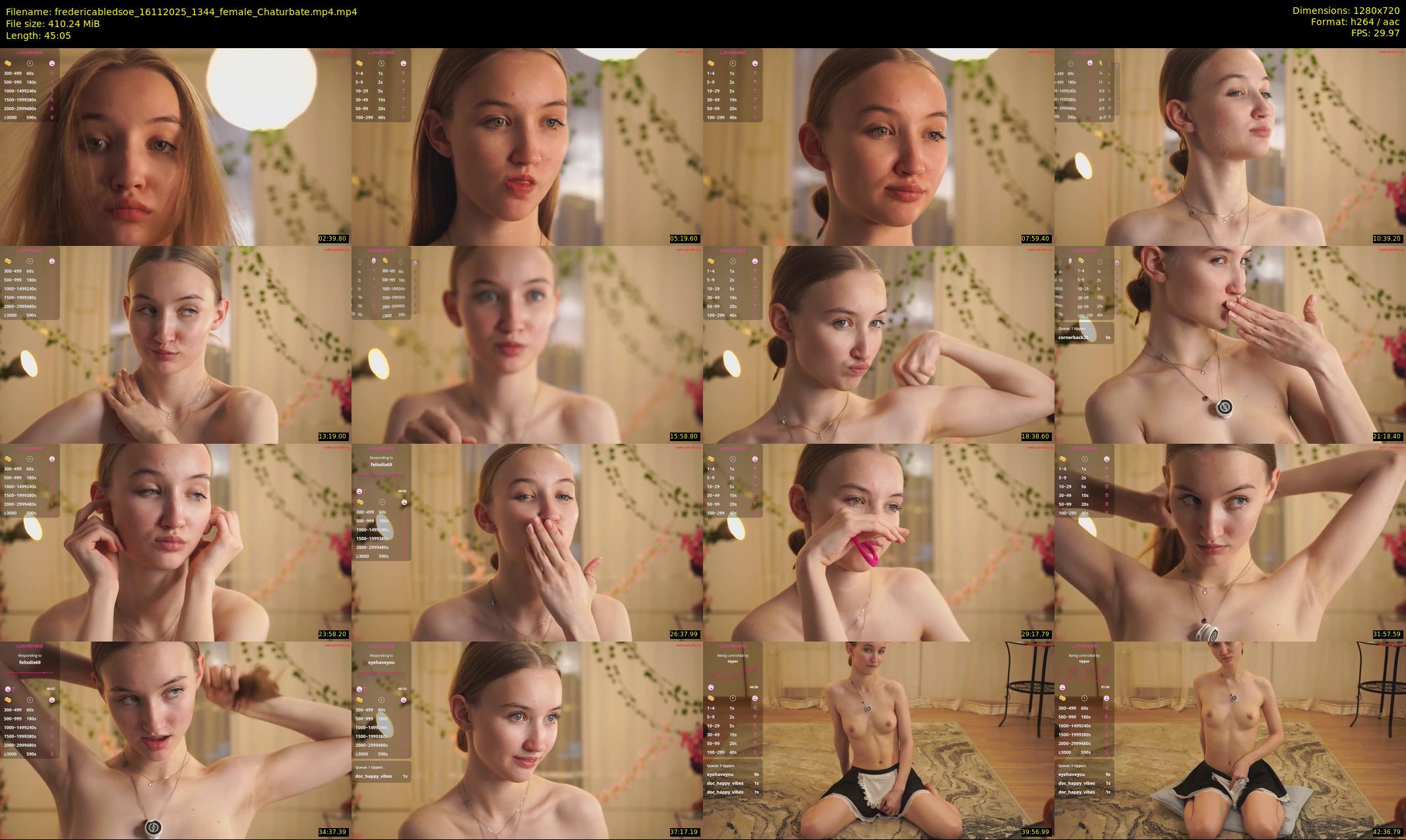 fredericabledsoe — 46 minute Chaturbate female cam show recording, 720p, Nov 16, 2025