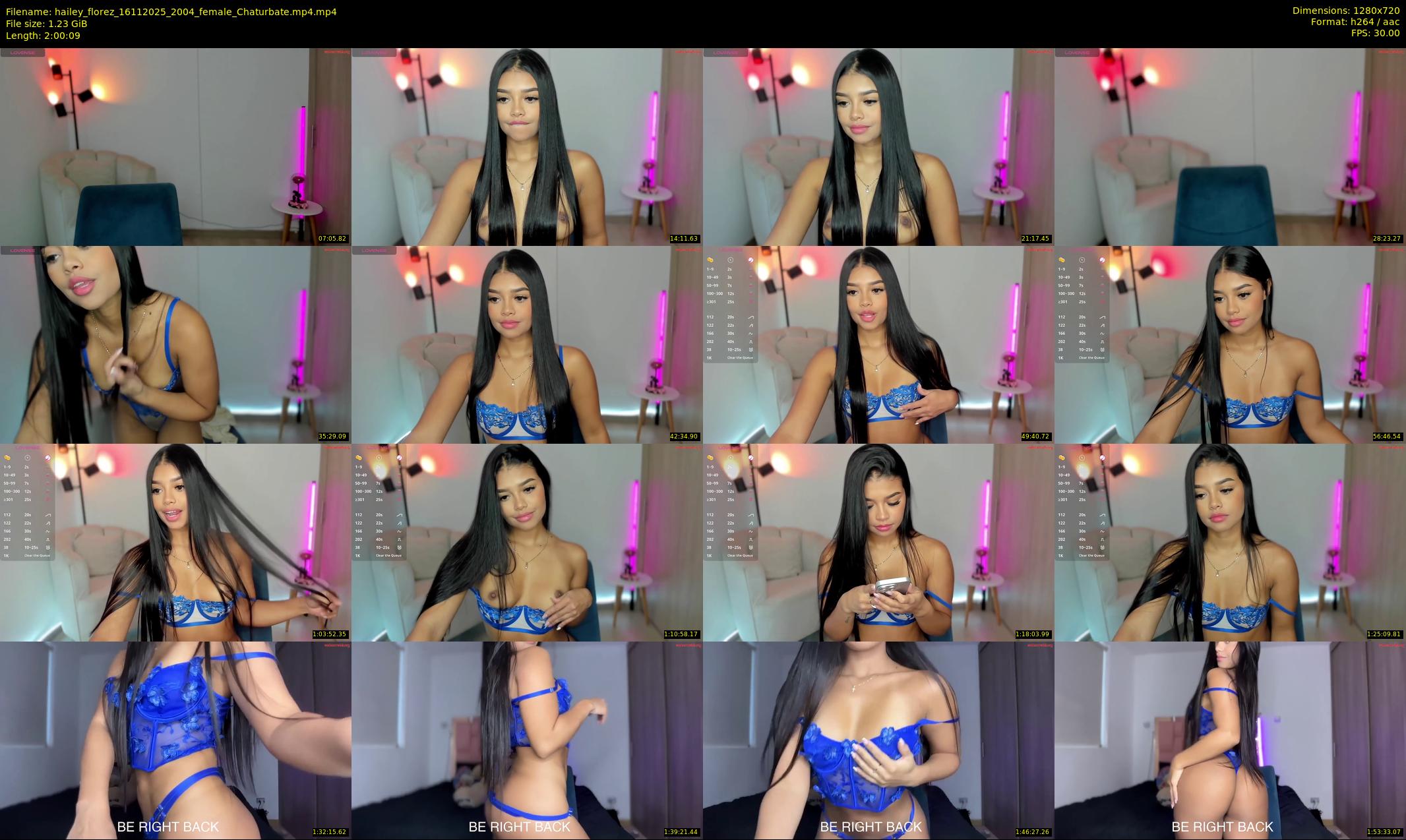 hailey_florez — 121 minute Chaturbate female cam show recording, 720p, Nov 16, 2025