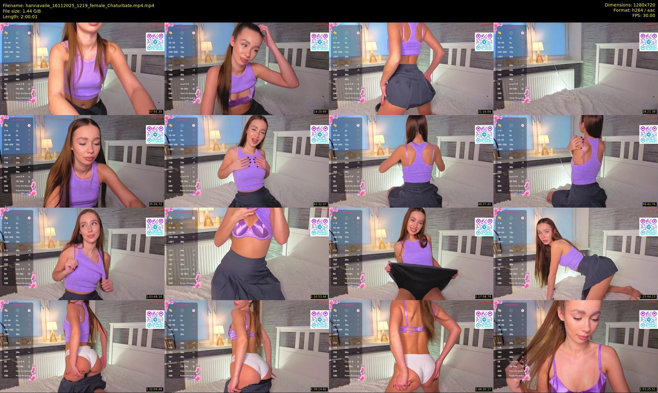 hannavaile — 121 minute Chaturbate female cam show recording, 720p, Nov 16, 2025