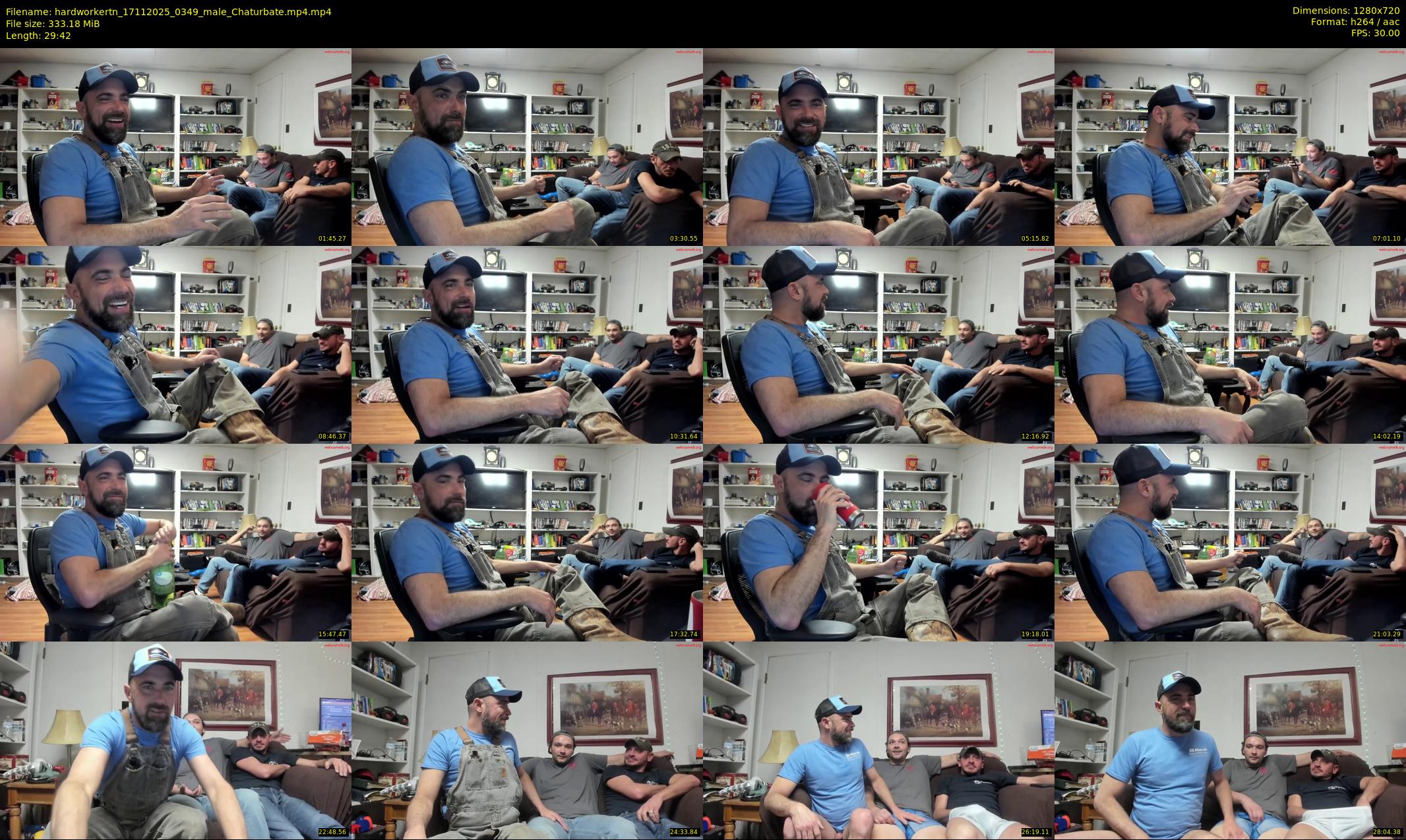 hardworkertn — 30 minute Chaturbate male cam show recording, 720p, Nov 17, 2025