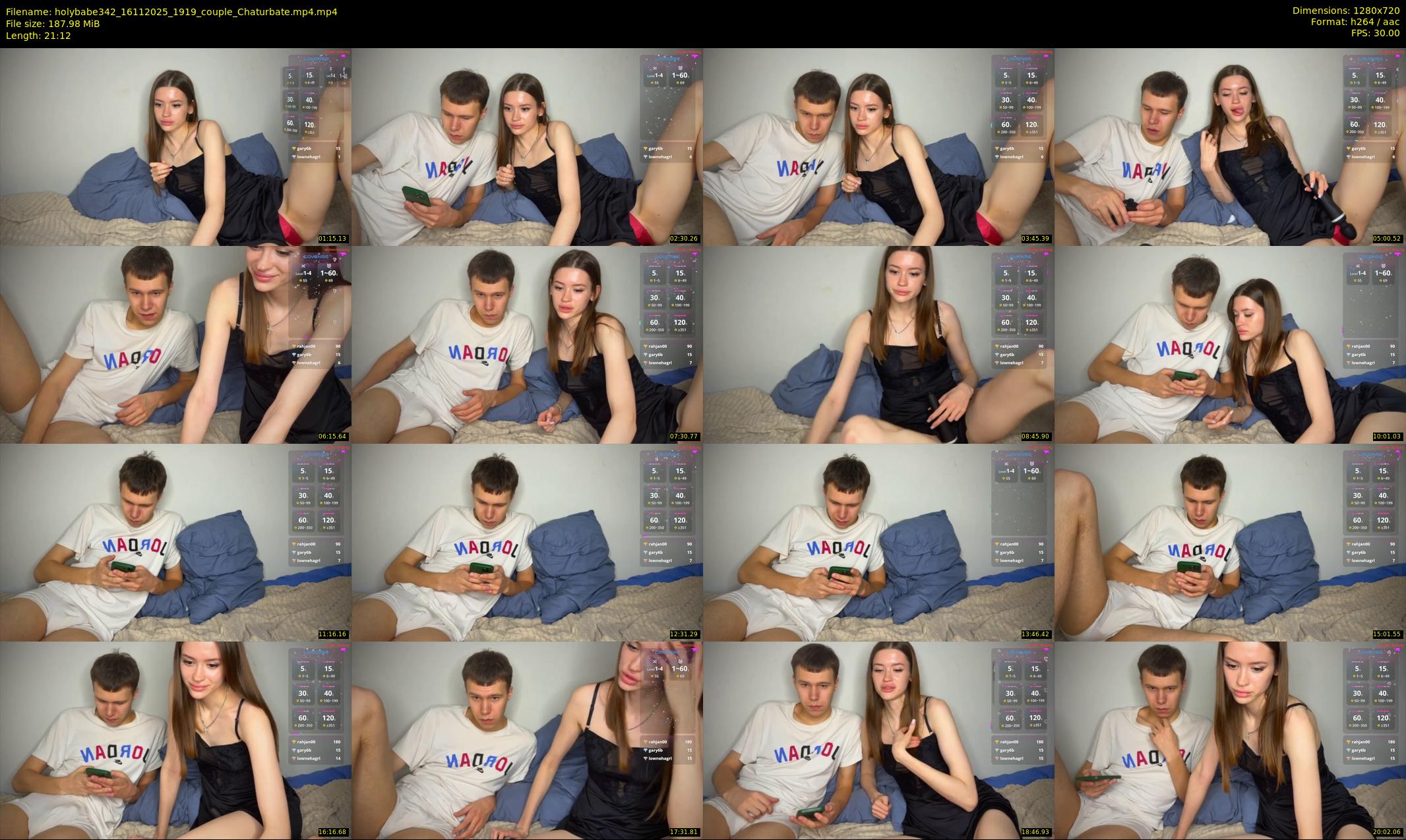 holybabe342 — 22 minute Chaturbate couple cam show recording, 720p, Nov 16, 2025