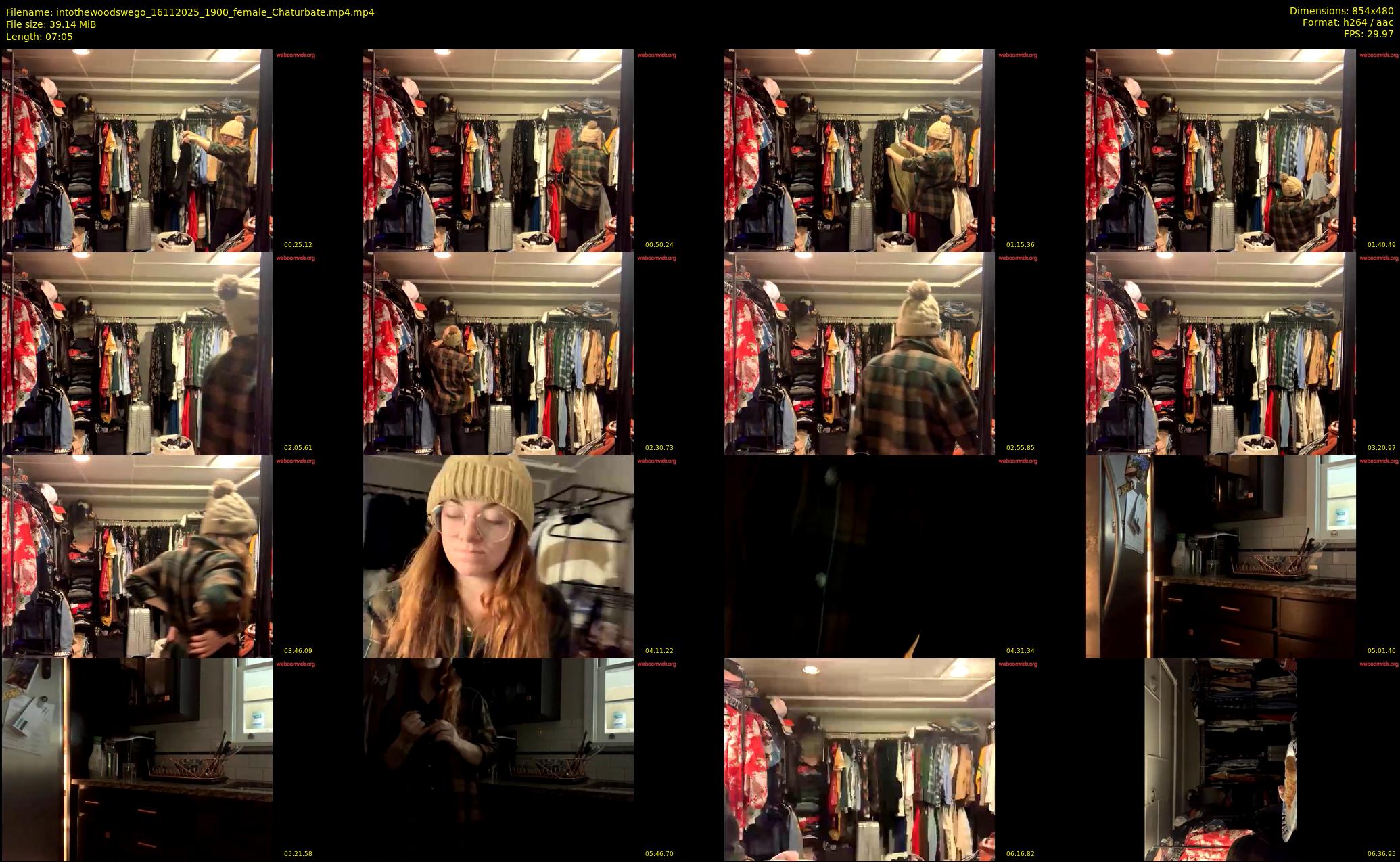 intothewoodswego — 8 minute Chaturbate female cam show recording, 480p, Nov 16, 2025