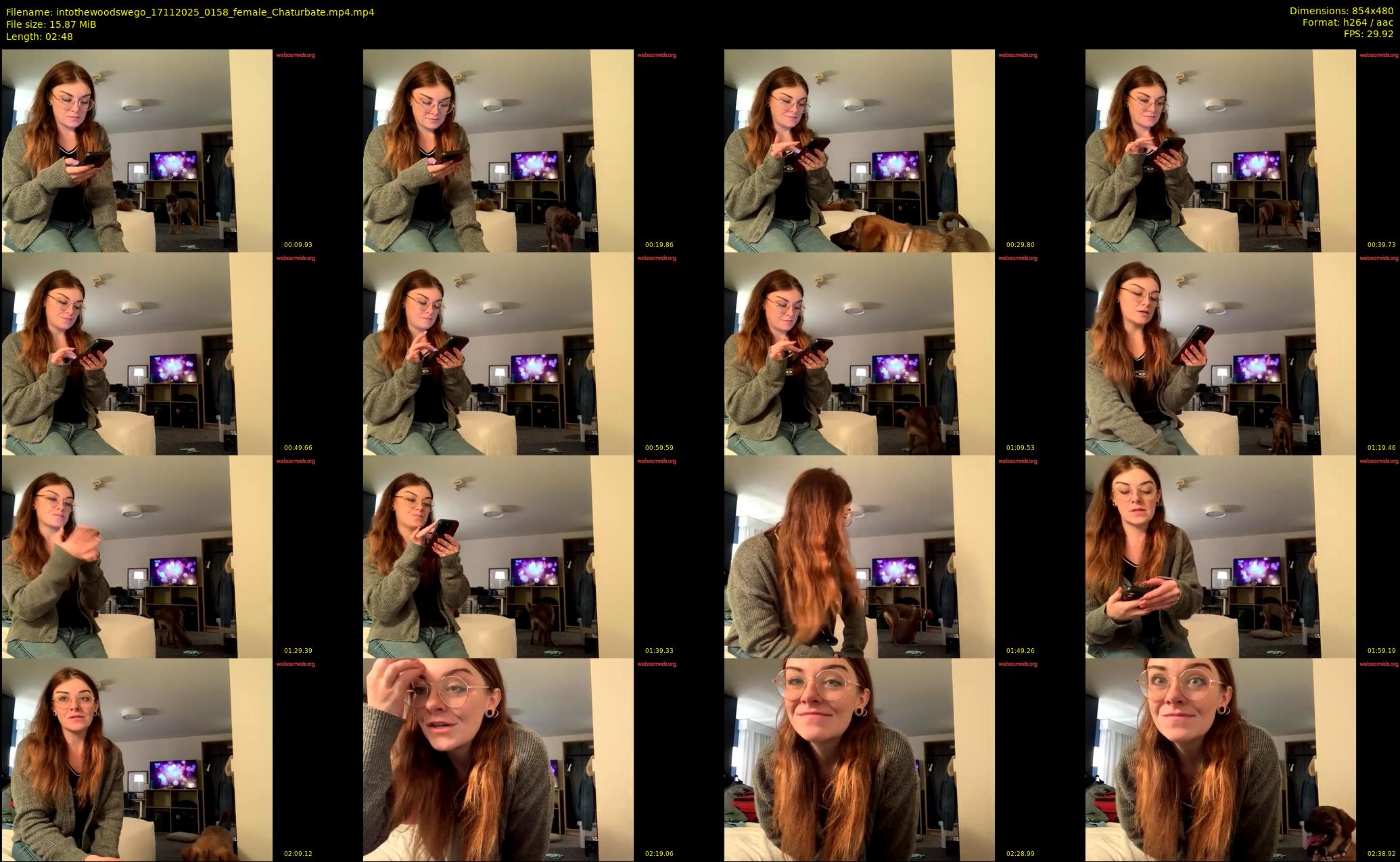 intothewoodswego — 3 minute Chaturbate female cam show recording, 480p, Nov 17, 2025