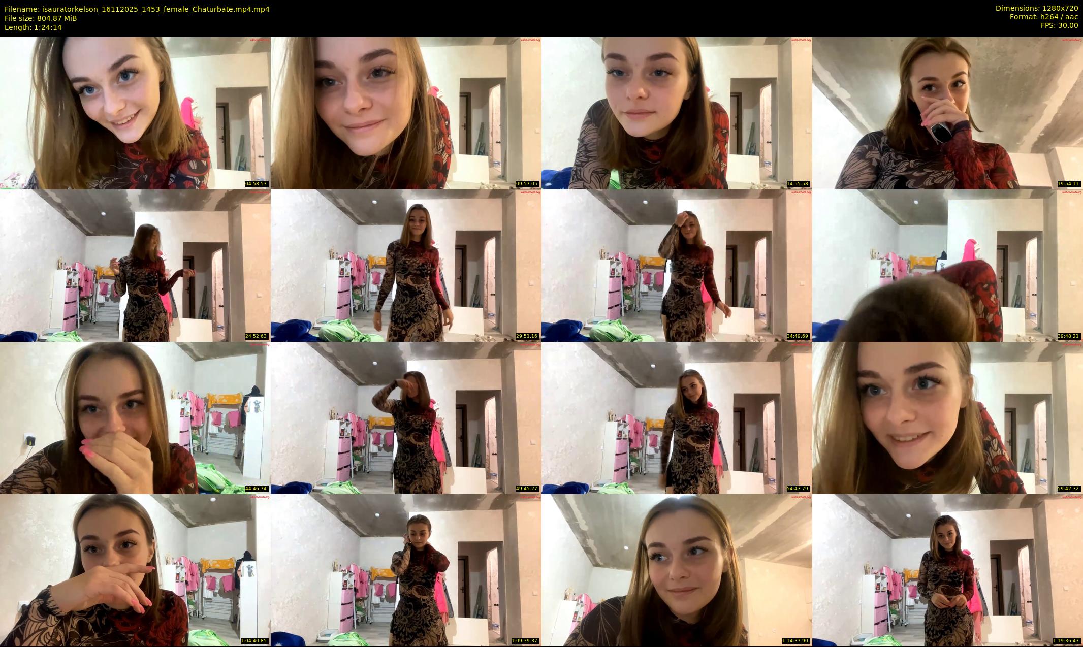 isauratorkelson — 85 minute Chaturbate female cam show recording, 720p, Nov 16, 2025