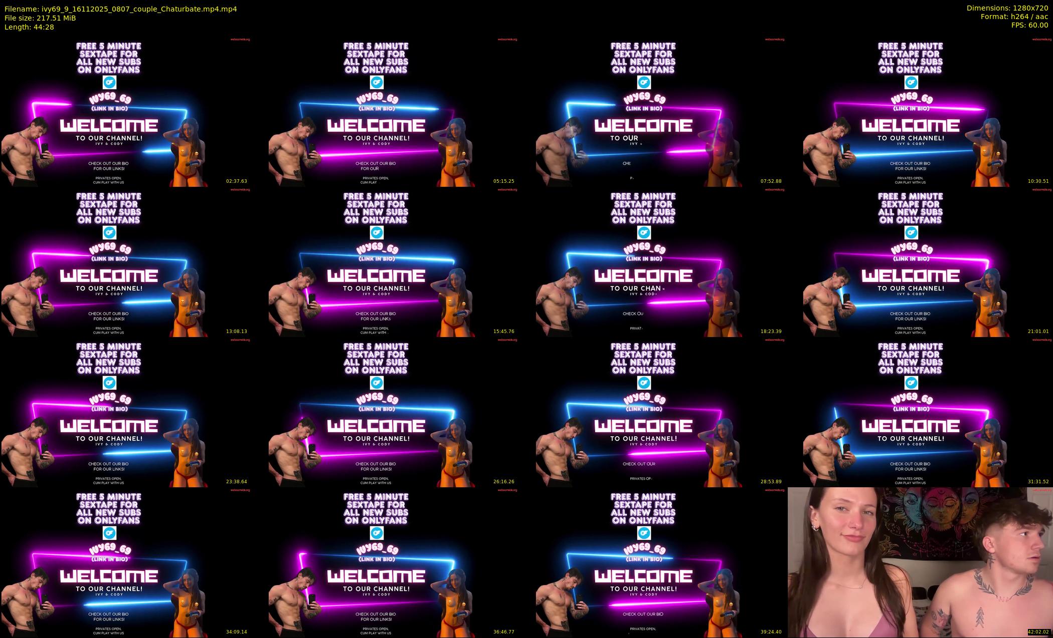 ivy69_9 — 45 minute Chaturbate couple cam show recording, 720p, Nov 16, 2025