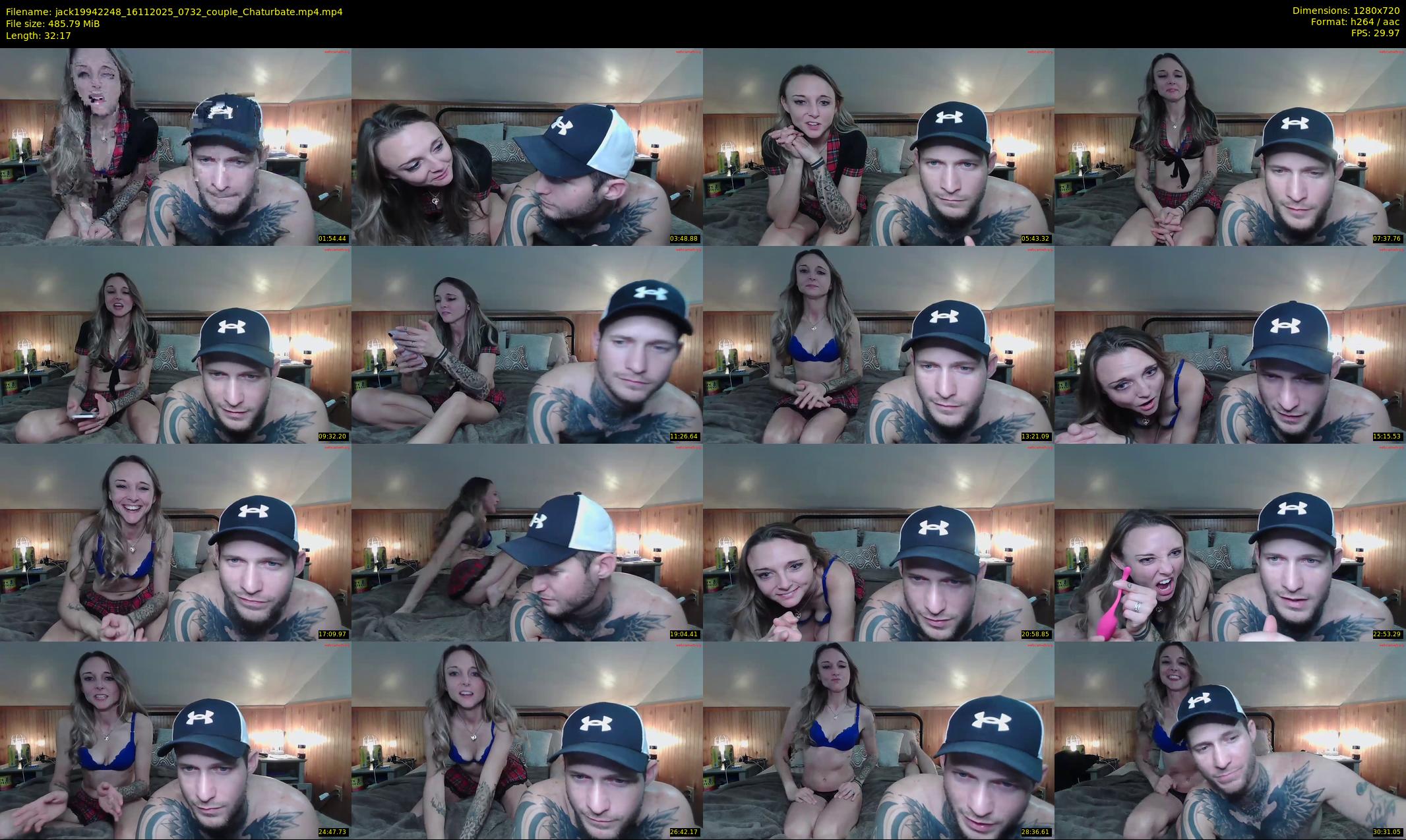 jack19942248 — 33 minute Chaturbate couple cam show recording, 720p, Nov 16, 2025