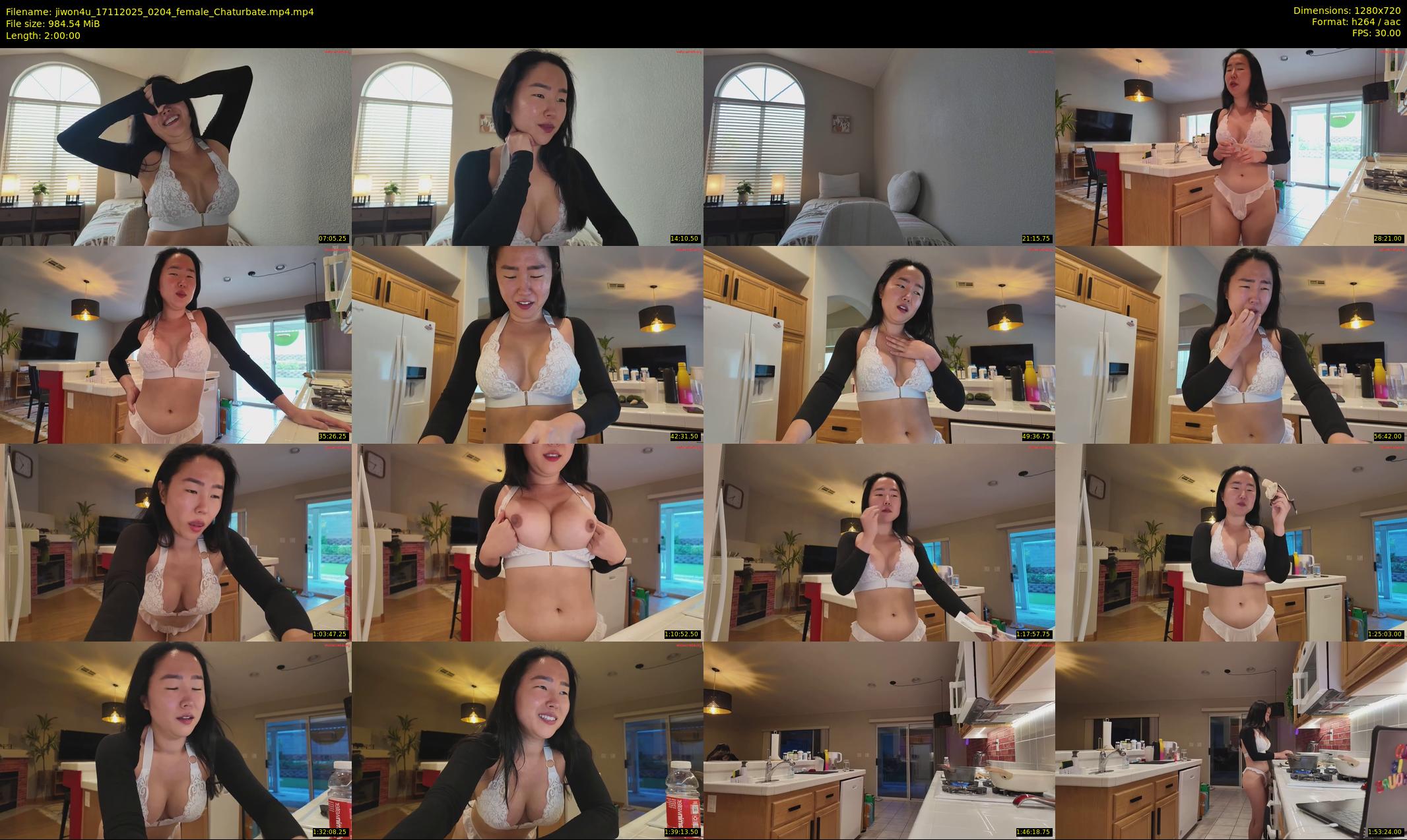 jiwon4u — 120 minute Chaturbate female cam show recording, 720p, Nov 17, 2025