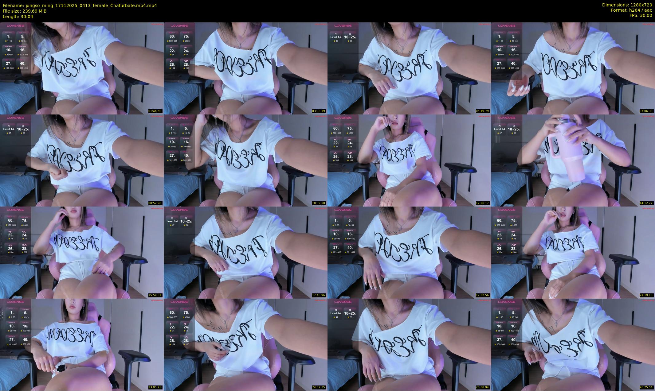 jungso_ming — 31 minute Chaturbate female cam show recording, 720p, Nov 17, 2025