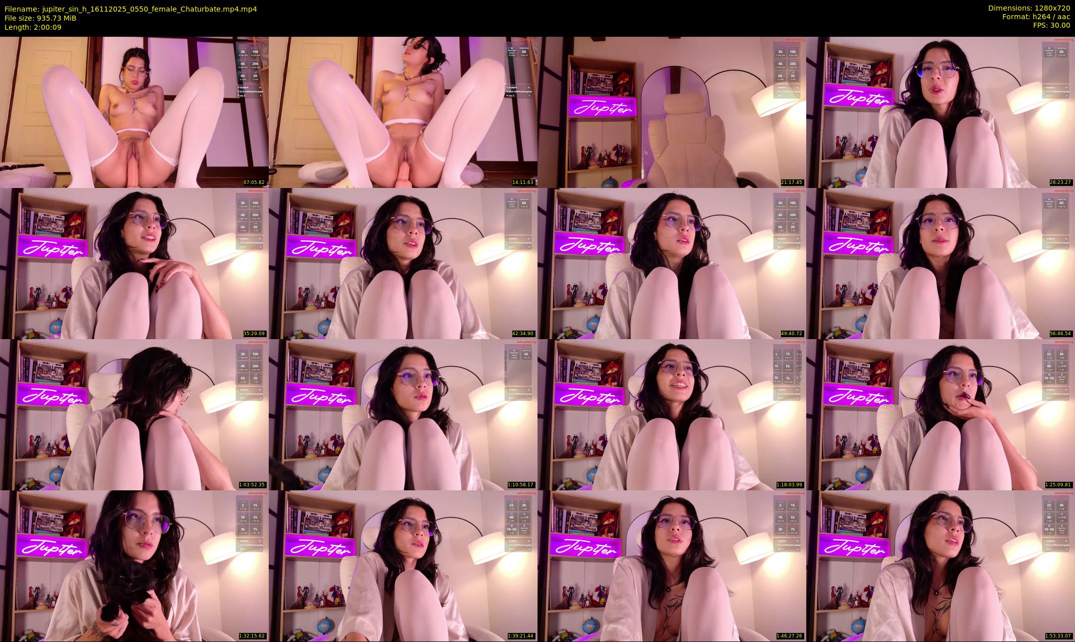 jupiter_sin_h — 121 minute Chaturbate female cam show recording, 720p, Nov 16, 2025