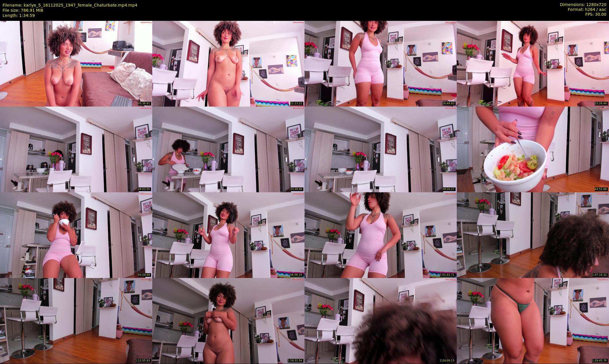 karlye_5 — 95 minute Chaturbate female cam show recording, 720p, Nov 16, 2025