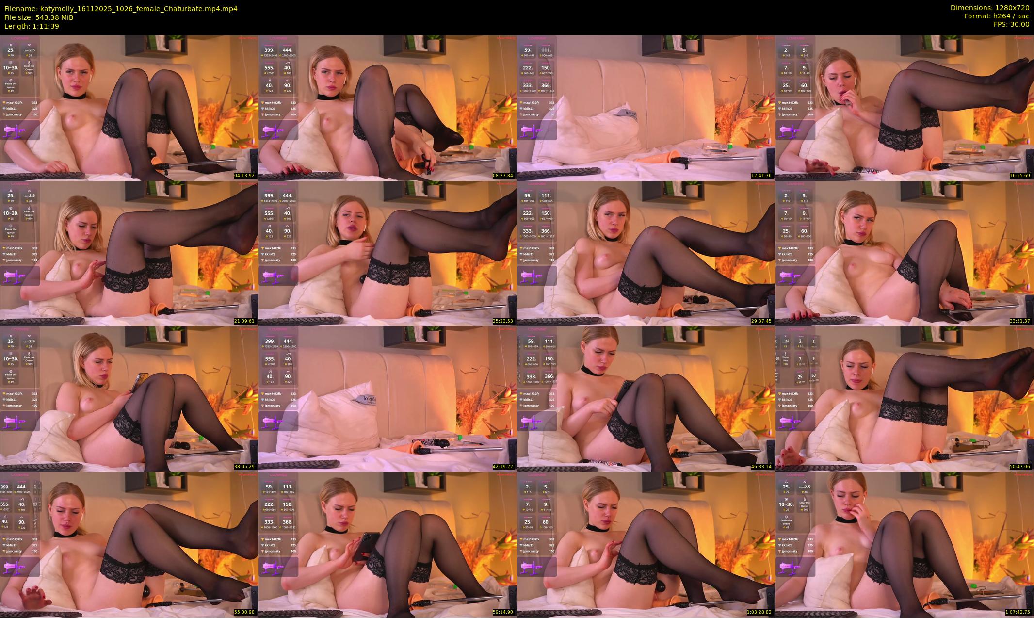 katymolly — 72 minute Chaturbate female cam show recording, 720p, Nov 16, 2025