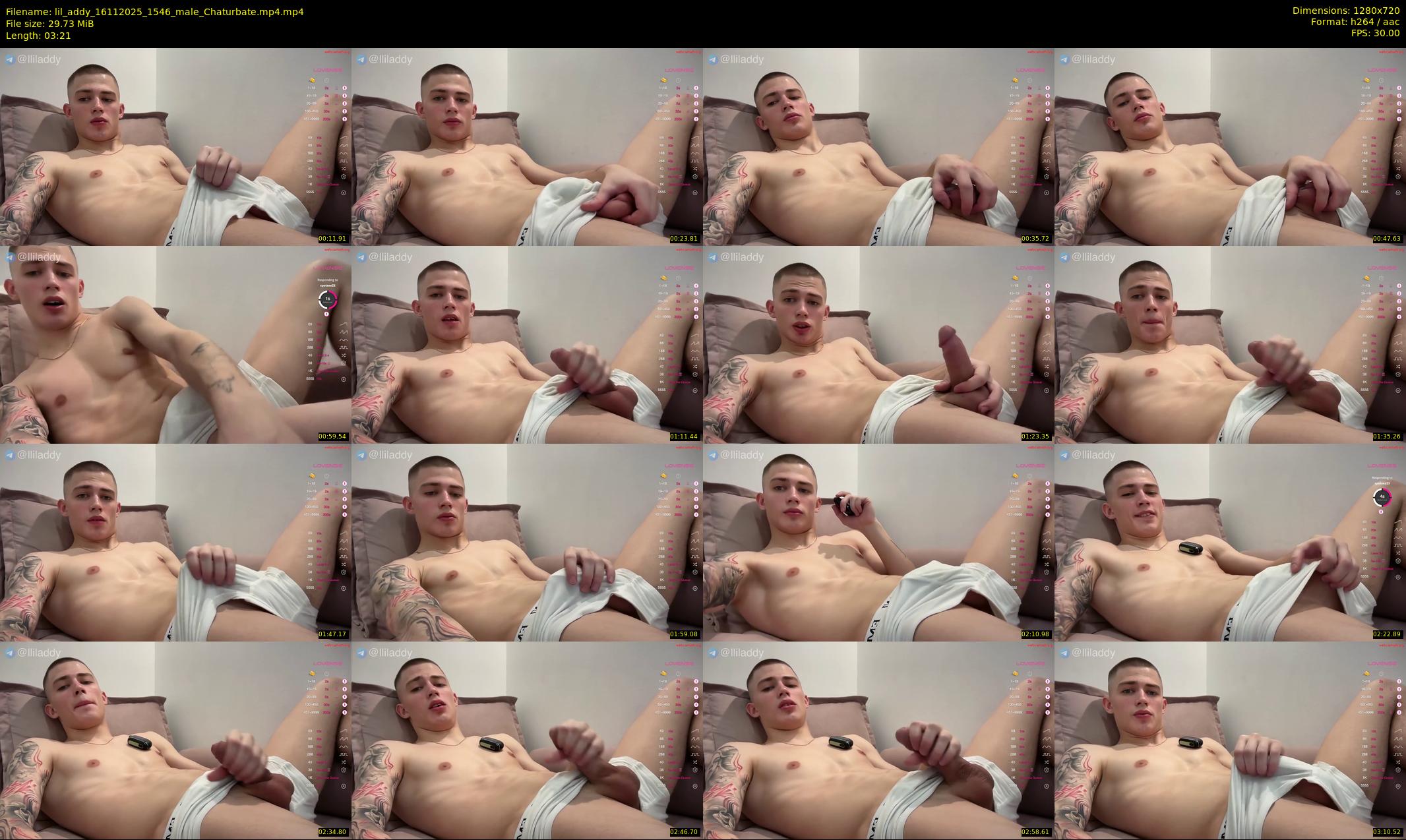 lil_addy — 4 minute Chaturbate male cam show recording, 720p, Nov 16, 2025