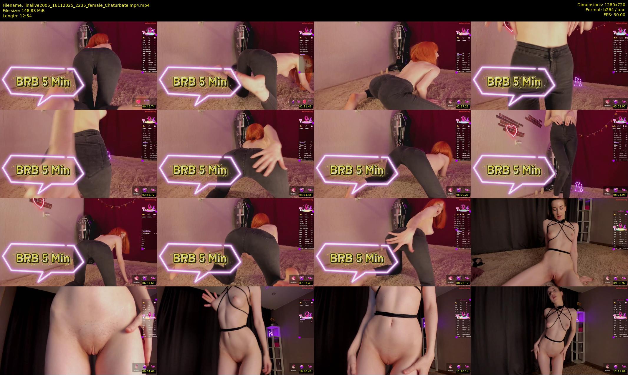 linalive2005 — 13 minute Chaturbate female cam show recording, 720p, Nov 16, 2025