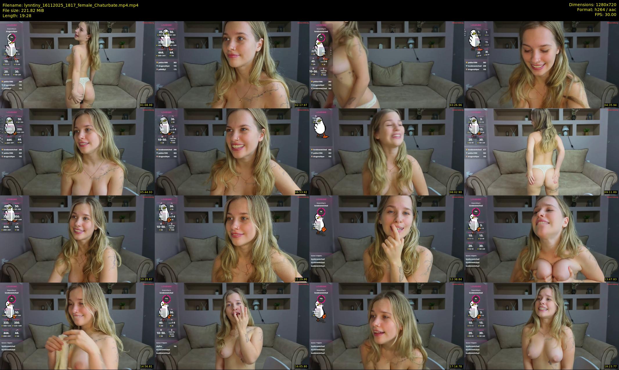 lynntiny — 20 minute Chaturbate female cam show recording, 720p, Nov 16, 2025