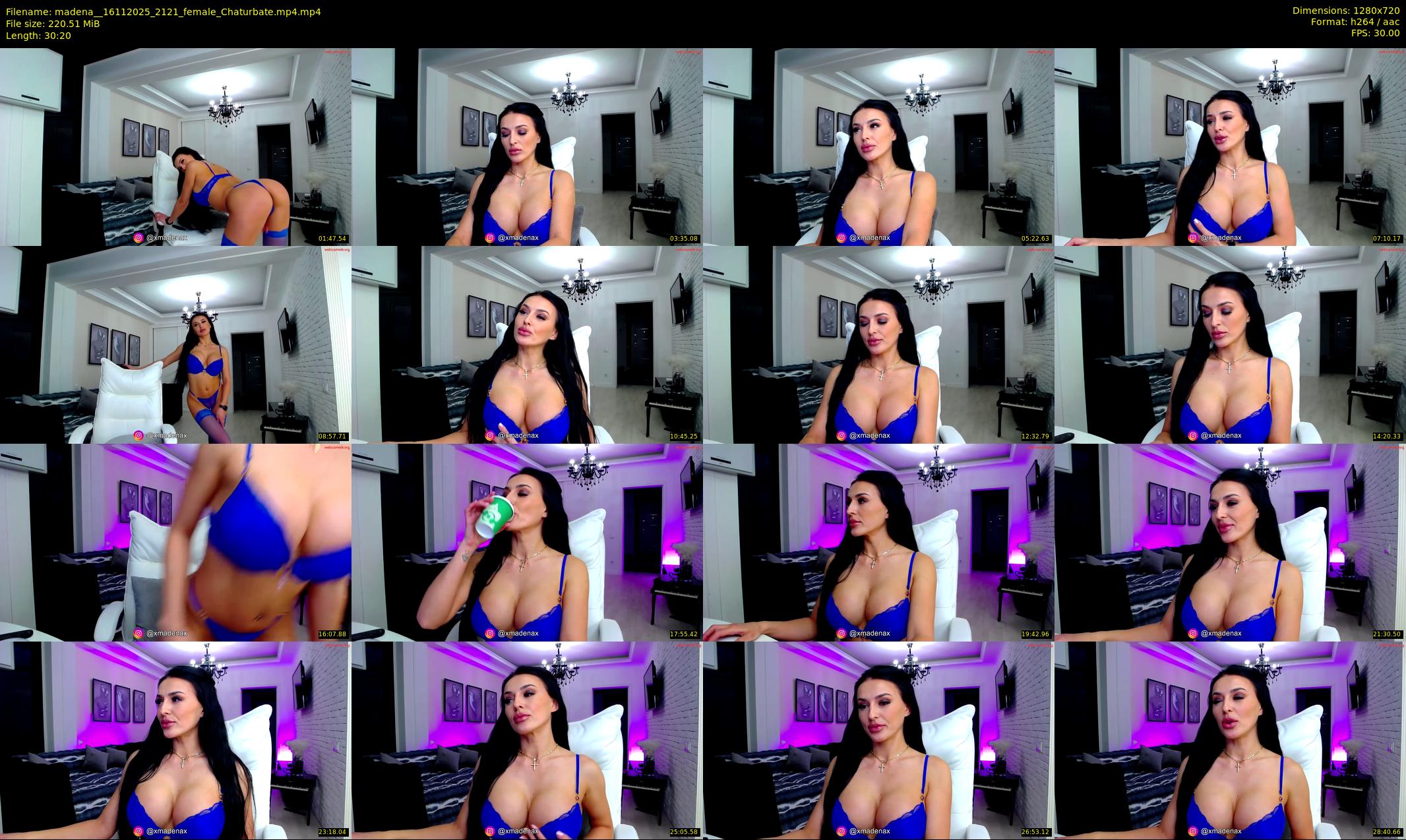 madena_ — 31 minute Chaturbate female cam show recording, 720p, Nov 16, 2025