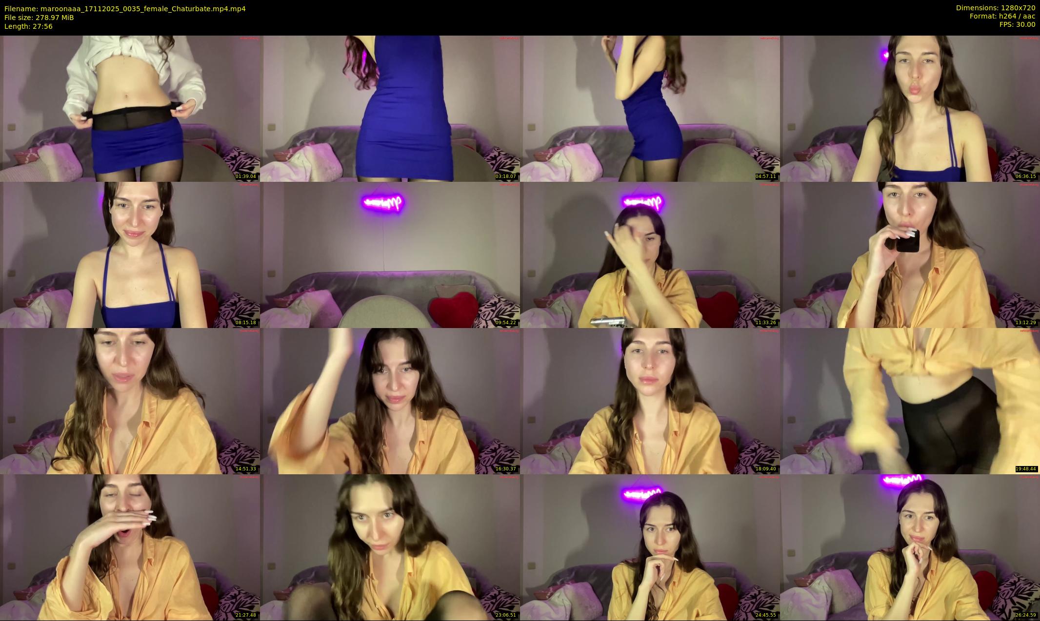 maroonaaa — 28 minute Chaturbate female cam show recording, 720p, Nov 17, 2025