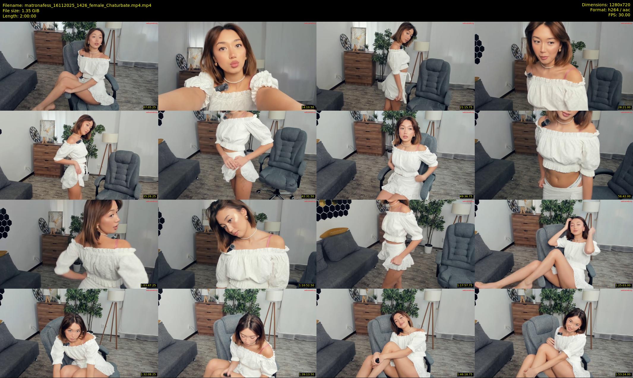 matronafess — 120 minute Chaturbate female cam show recording, 720p, Nov 16, 2025