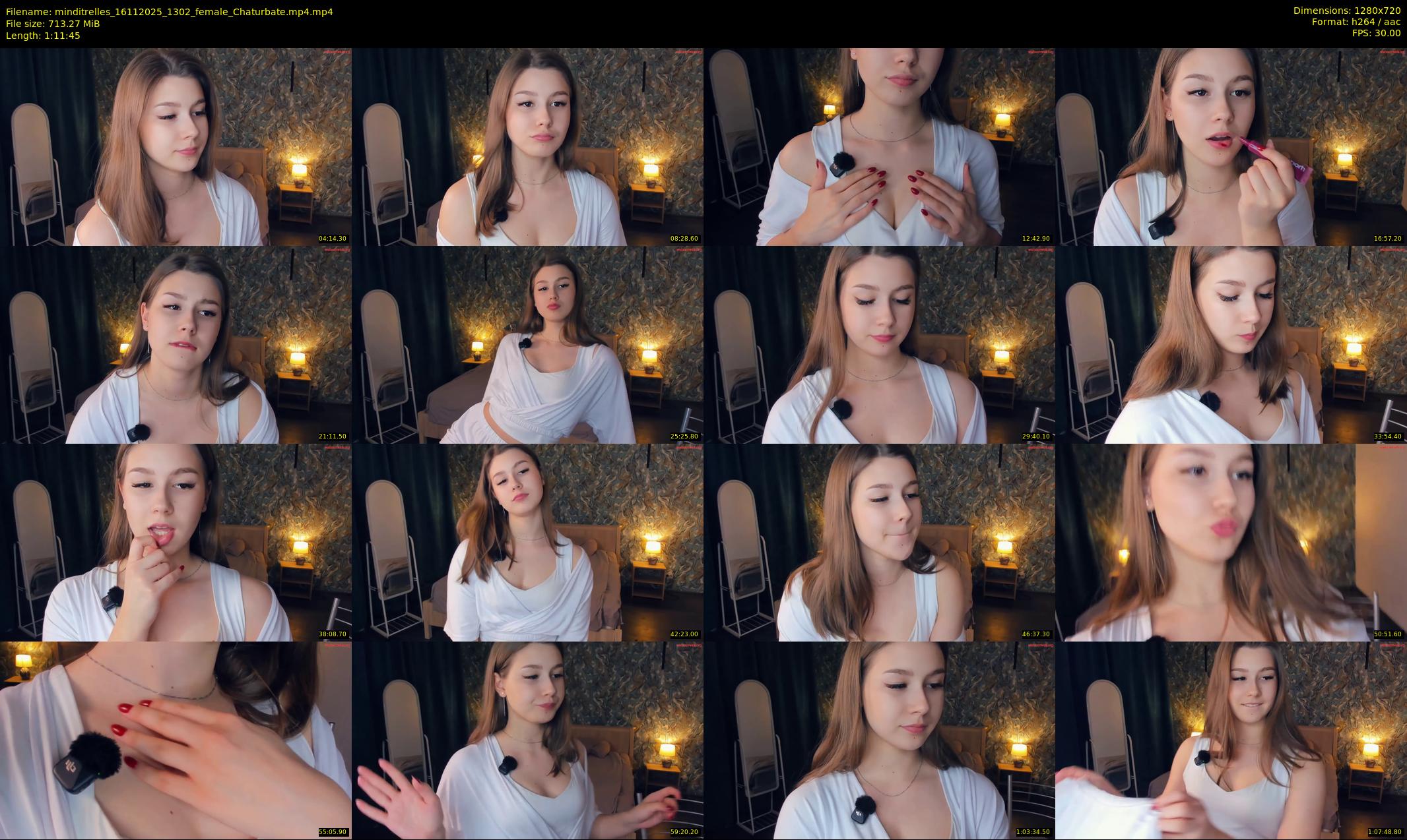 minditrelles — 72 minute Chaturbate female cam show recording, 720p, Nov 16, 2025