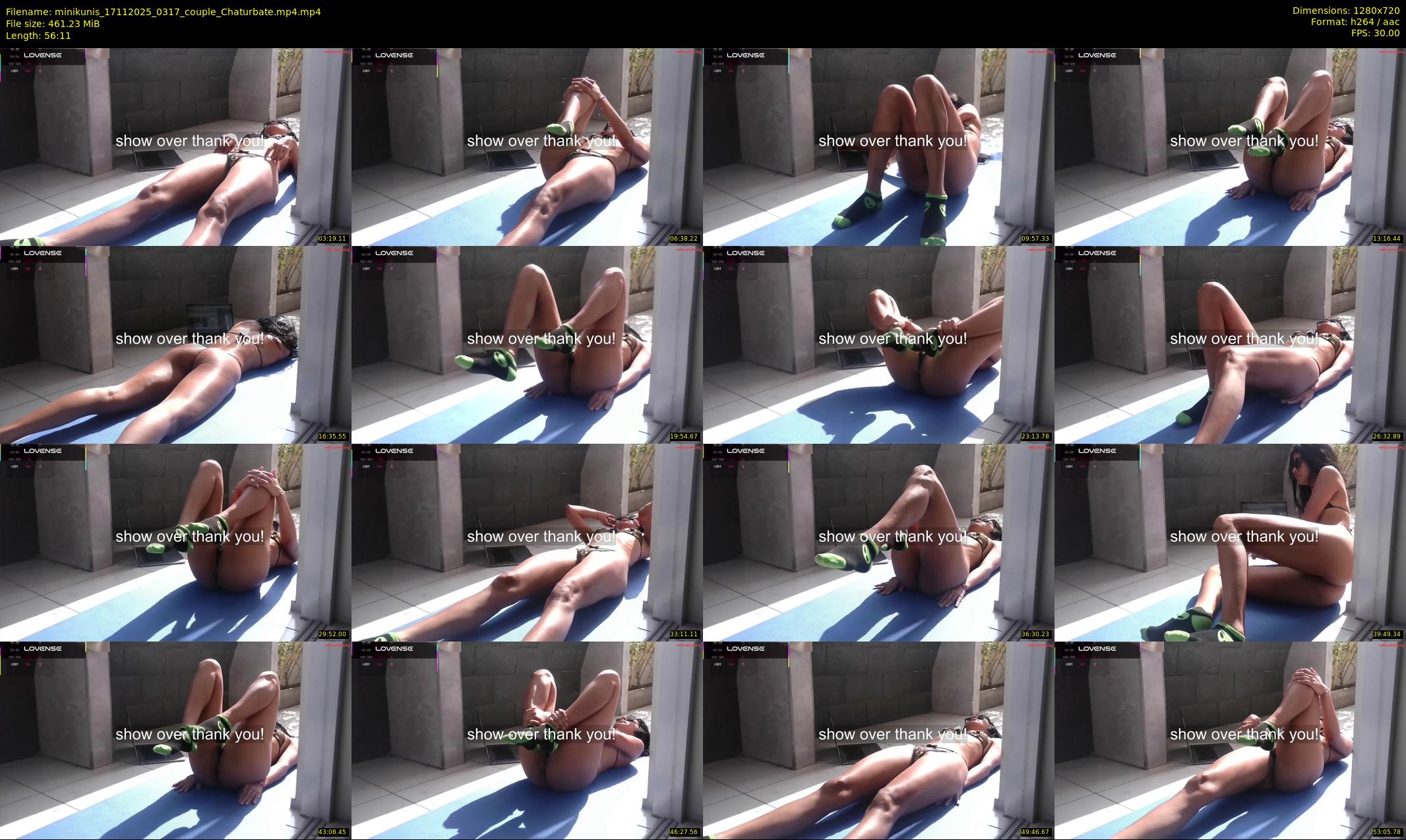minikunis — 57 minute Chaturbate couple cam show recording, 720p, Nov 17, 2025