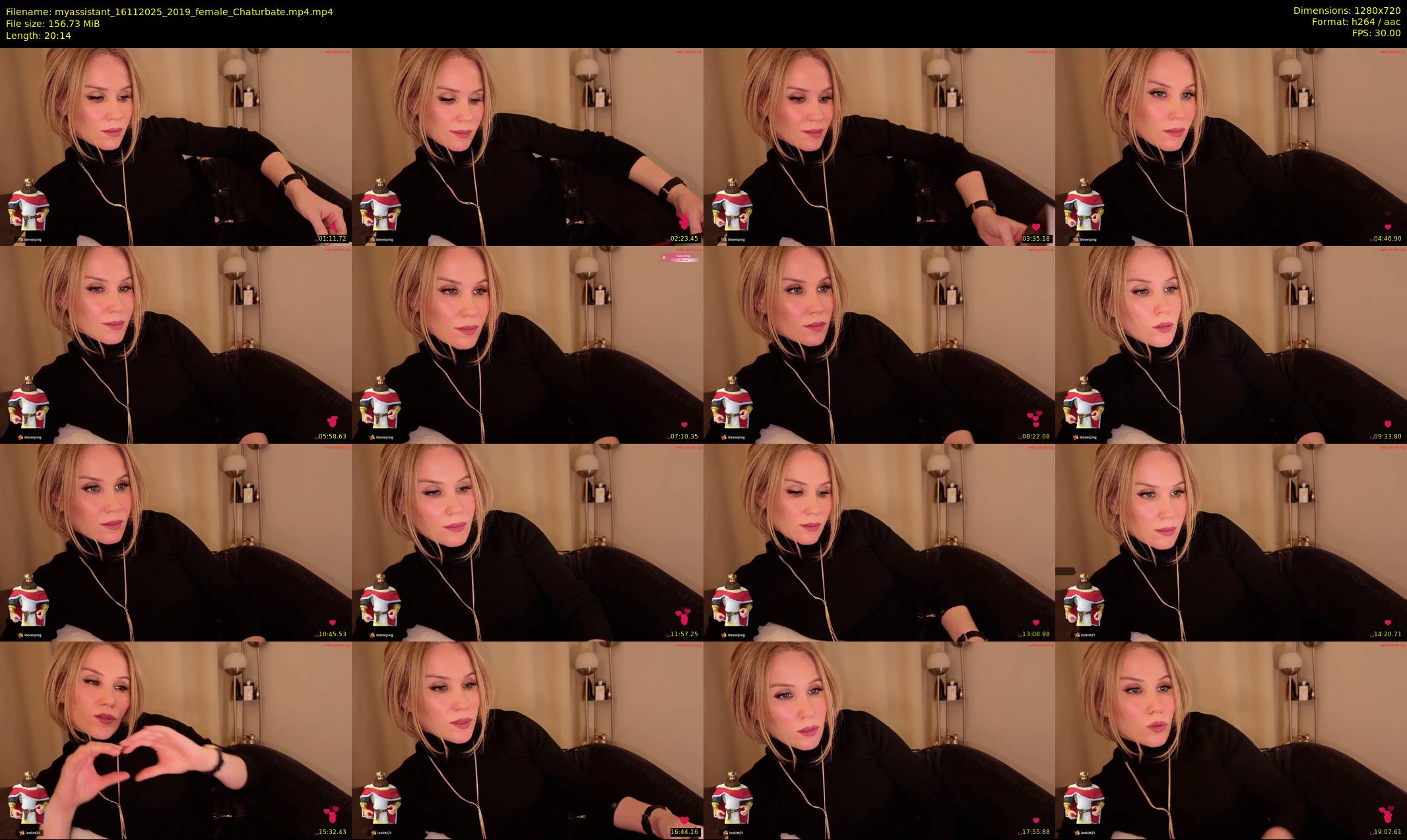 myassistant — 21 minute Chaturbate female cam show recording, 720p, Nov 16, 2025
