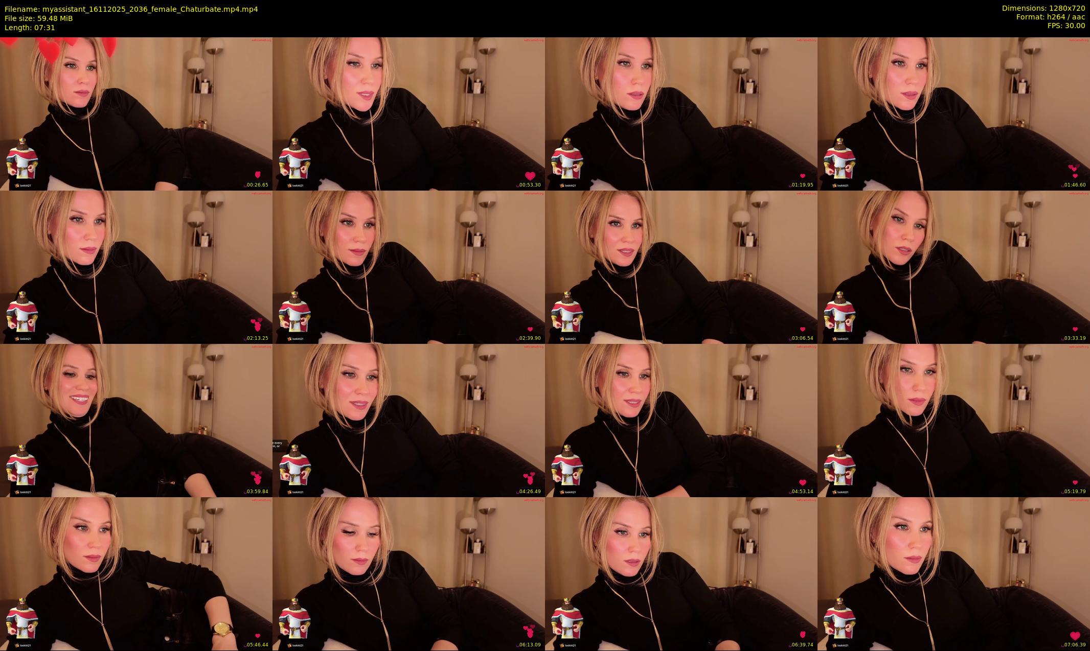 myassistant — 8 minute Chaturbate female cam show recording, 720p, Nov 16, 2025
