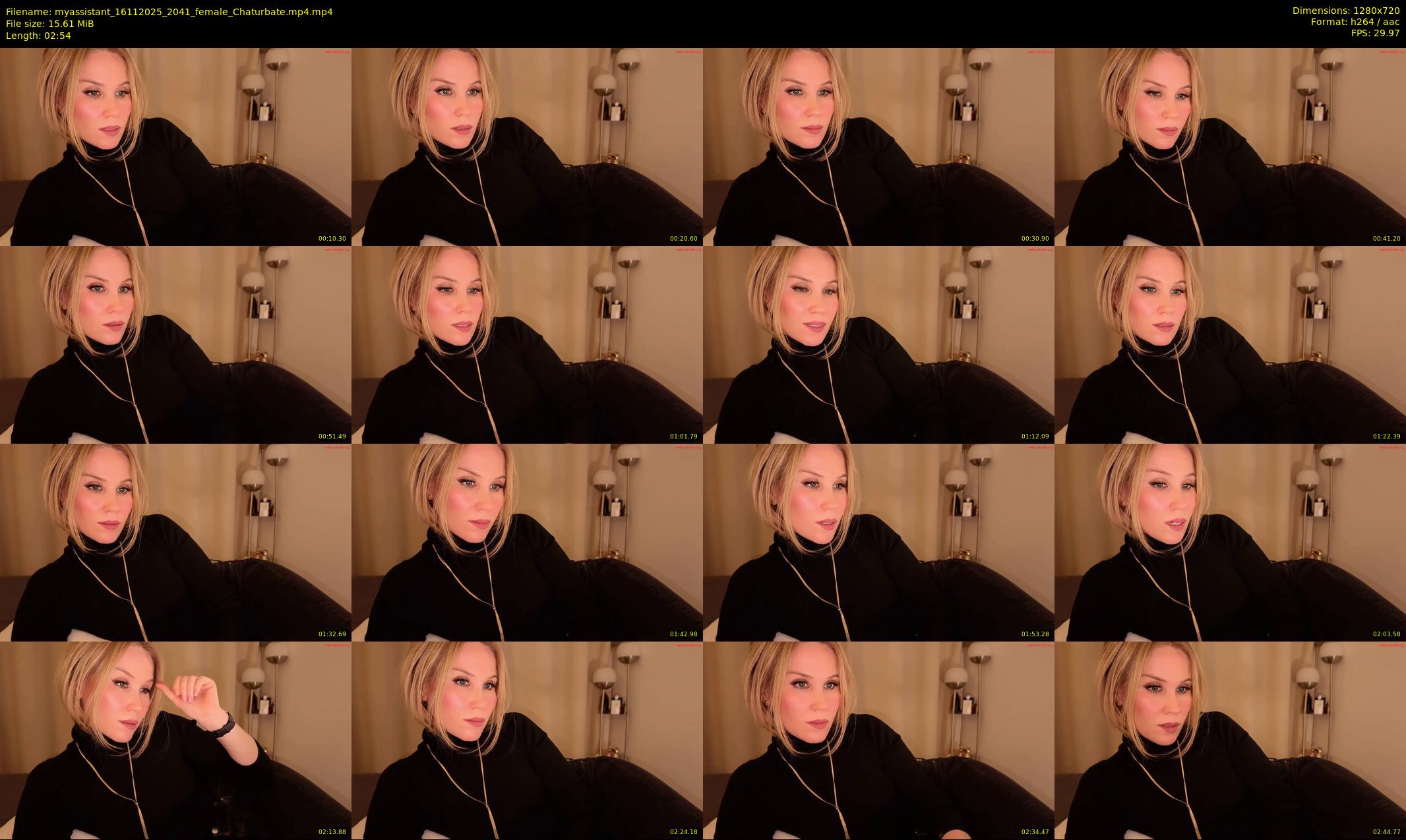 myassistant — 3 minute Chaturbate female cam show recording, 720p, Nov 16, 2025