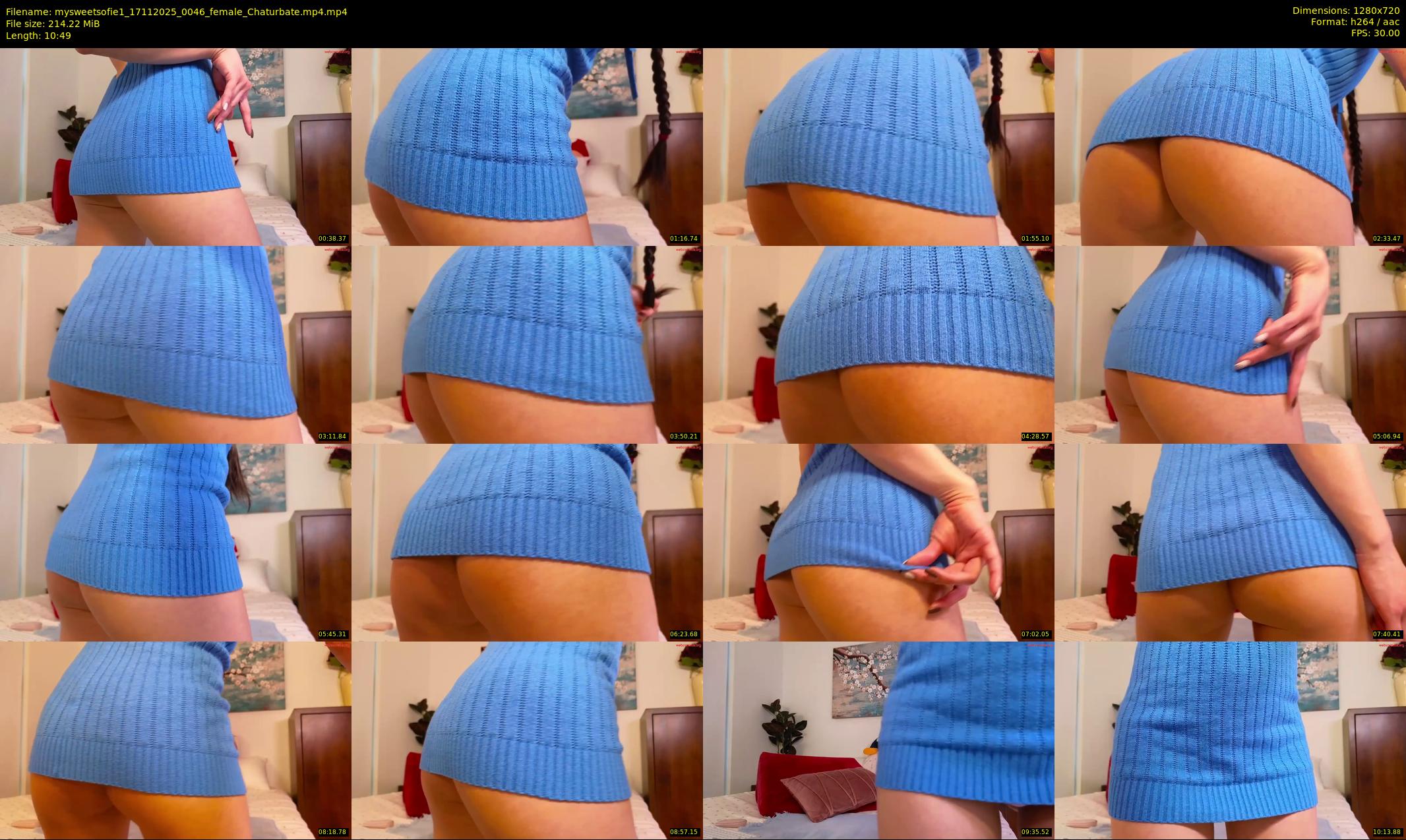 mysweetsofie1 — 11 minute Chaturbate female cam show recording, 720p, Nov 17, 2025