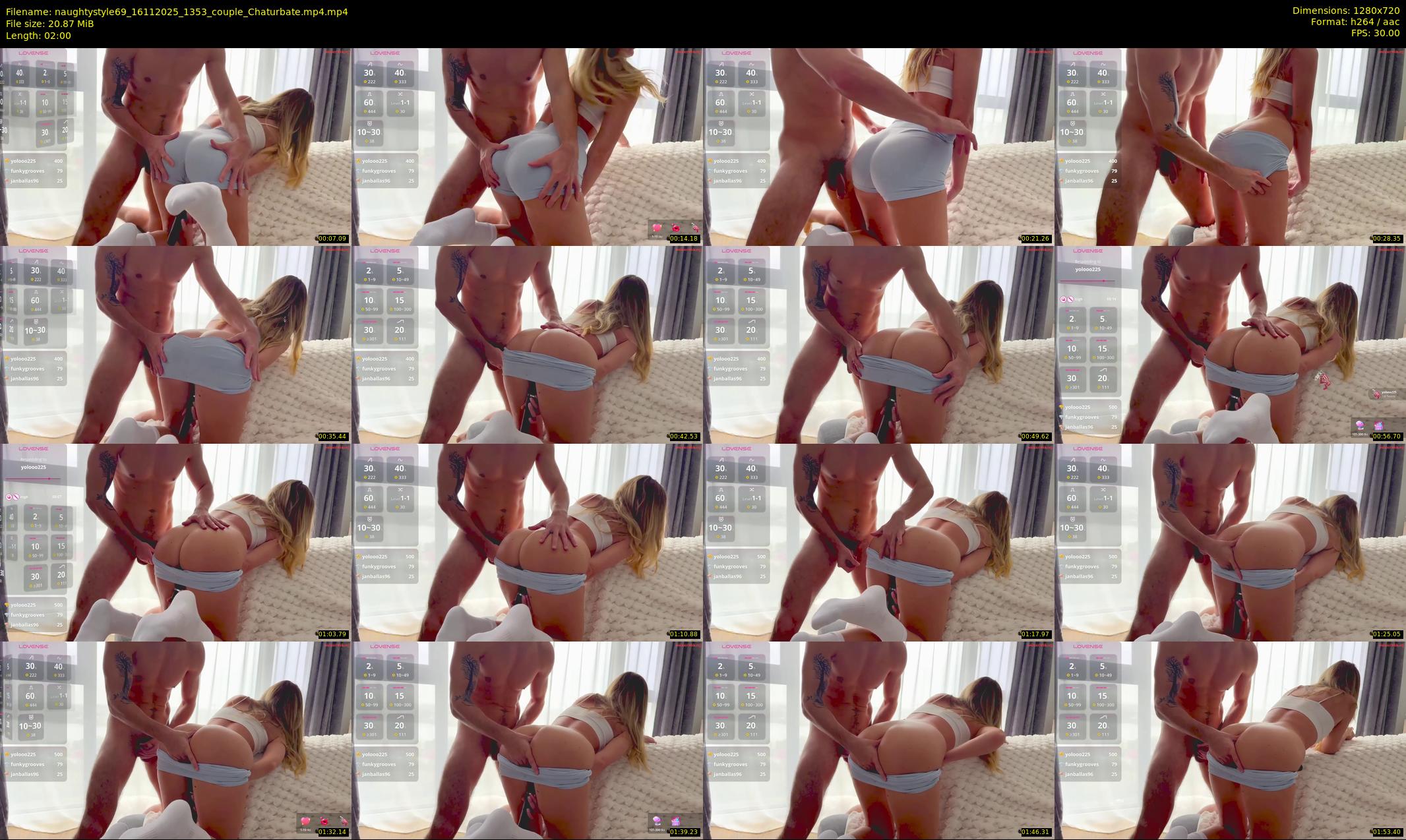 naughtystyle69 — 2 minute Chaturbate couple cam show recording, 720p, Nov 16, 2025