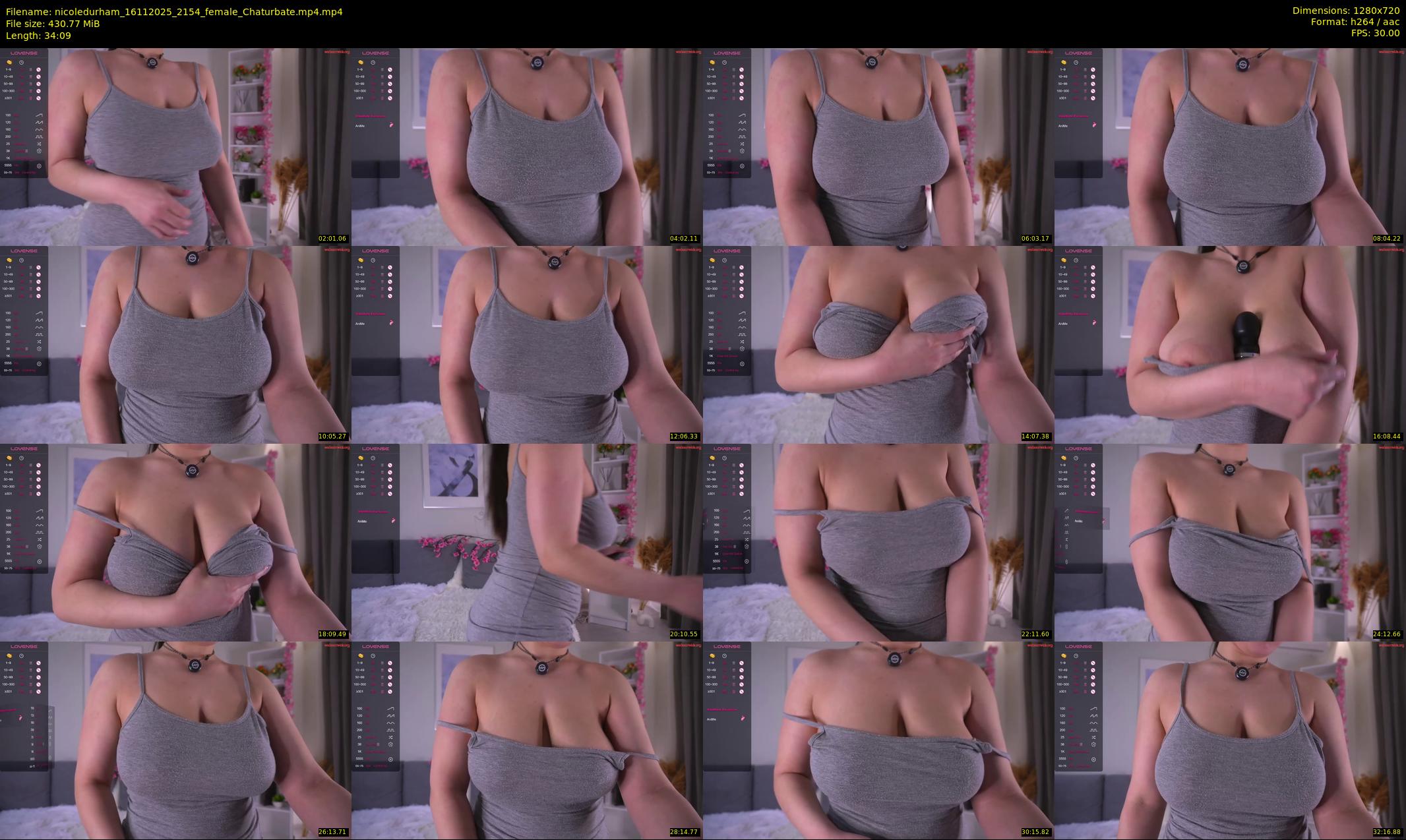 nicoledurham — 35 minute Chaturbate female cam show recording, 720p, Nov 16, 2025