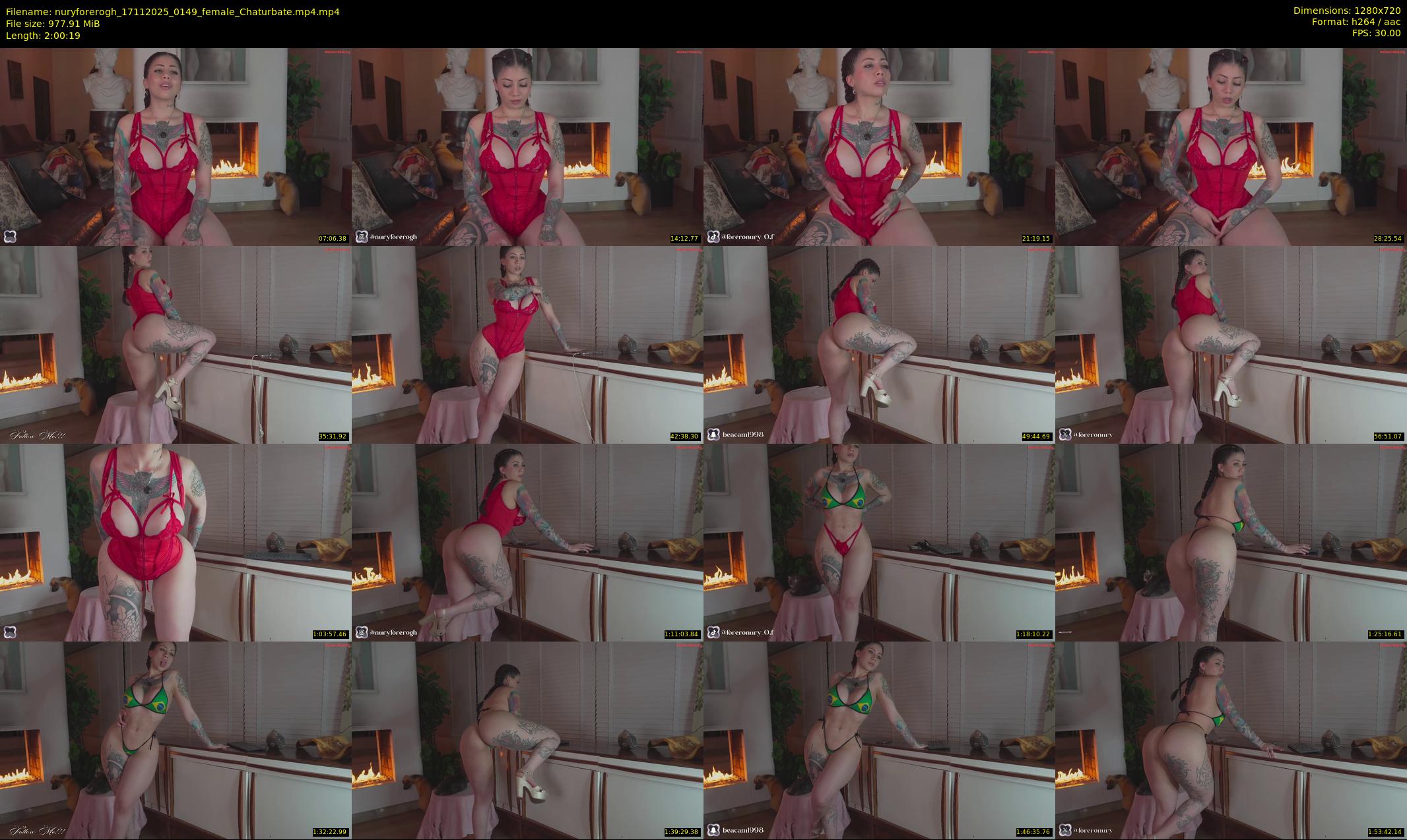 nuryforerogh — 121 minute Chaturbate female cam show recording, 720p, Nov 17, 2025