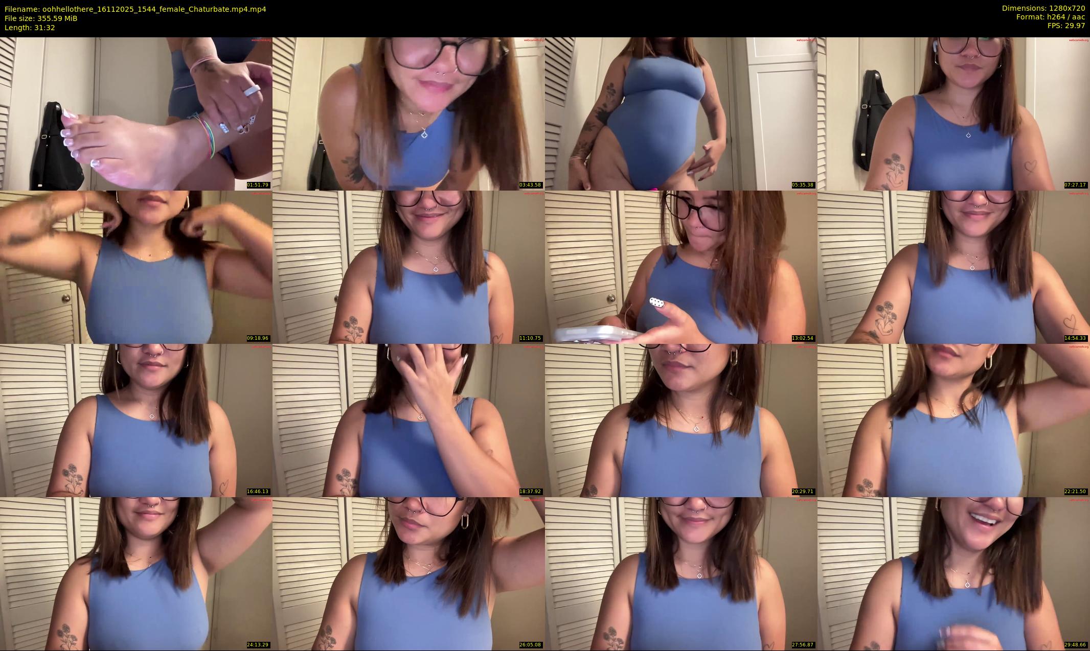 oohhellothere — 32 minute Chaturbate female cam show recording, 720p, Nov 16, 2025