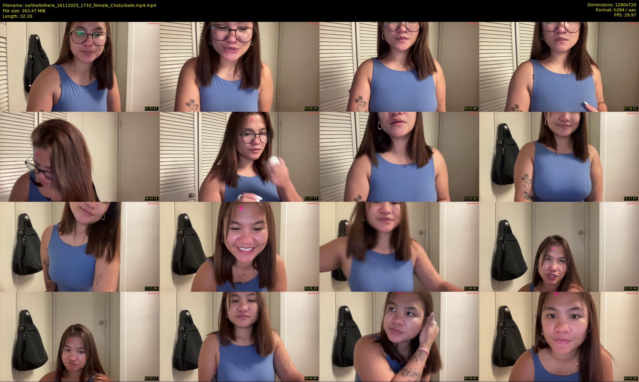 oohhellothere — 33 minute Chaturbate female cam show recording, 720p, Nov 16, 2025