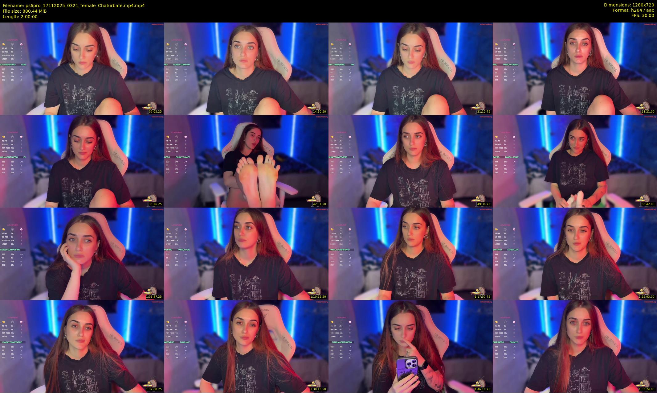 ps6pro — 120 minute Chaturbate female cam show recording, 720p, Nov 17, 2025