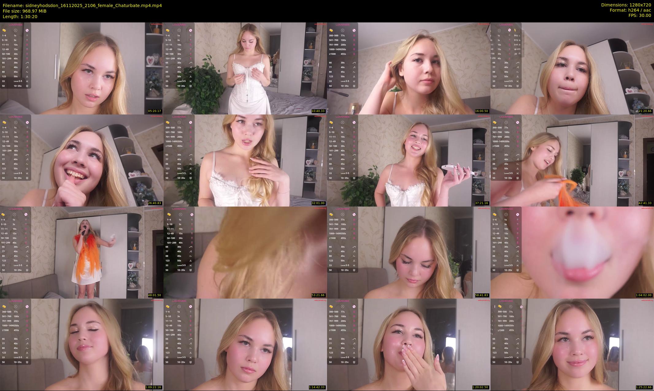 sidneyhodsdon — 91 minute Chaturbate female cam show recording, 720p, Nov 16, 2025