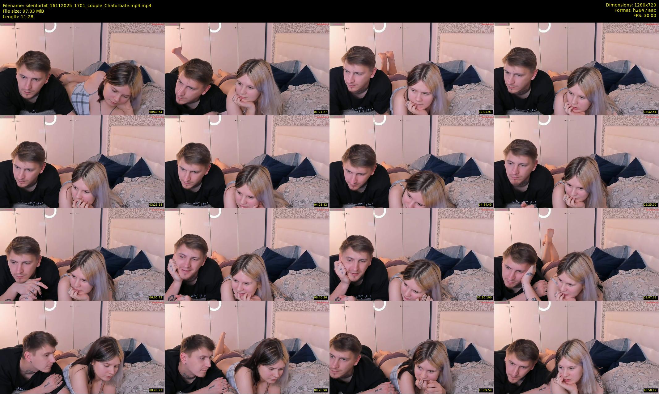 silentorbit — 12 minute Chaturbate couple cam show recording, 720p, Nov 16, 2025