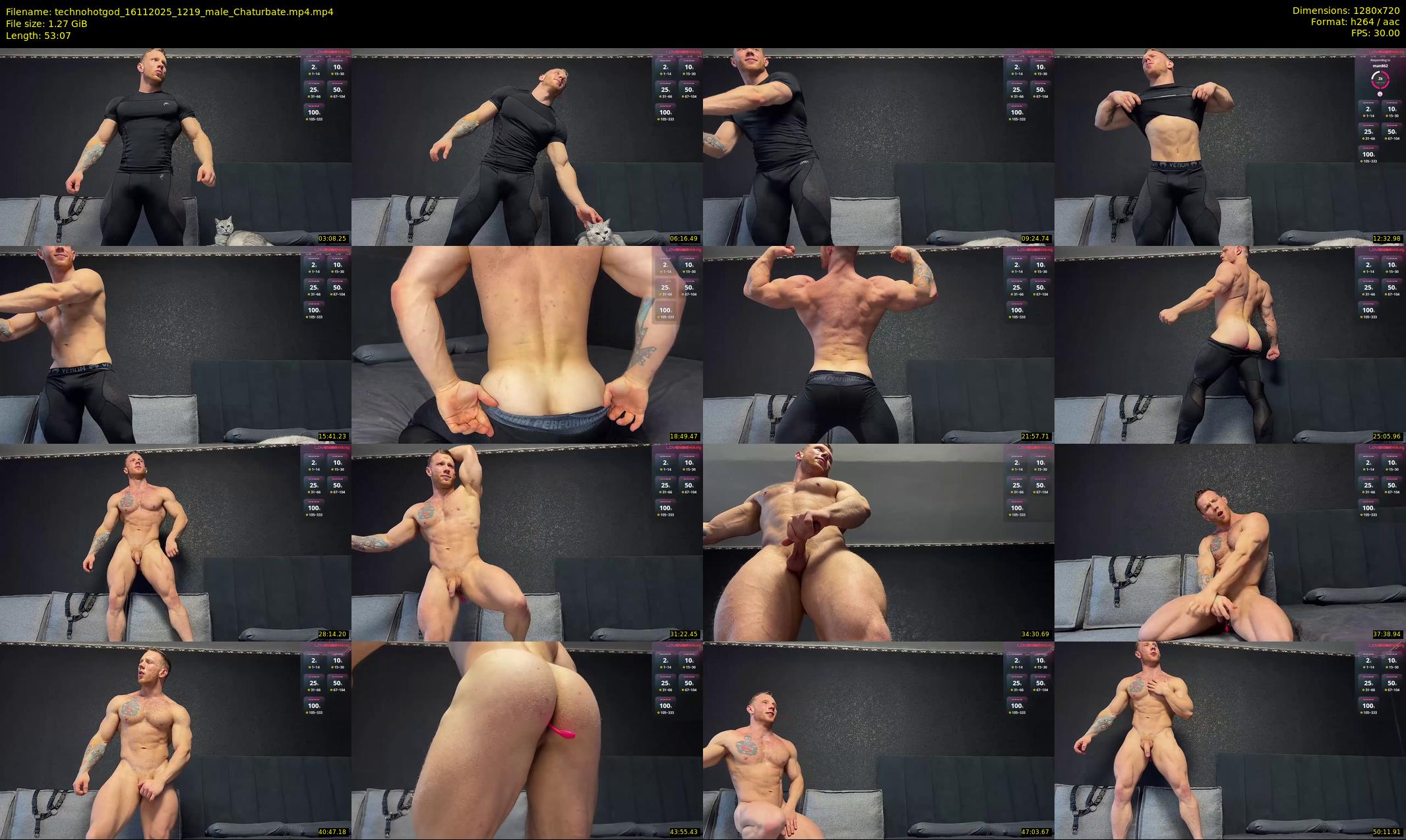 technohotgod — 54 minute Chaturbate male cam show recording, 720p, Nov 16, 2025