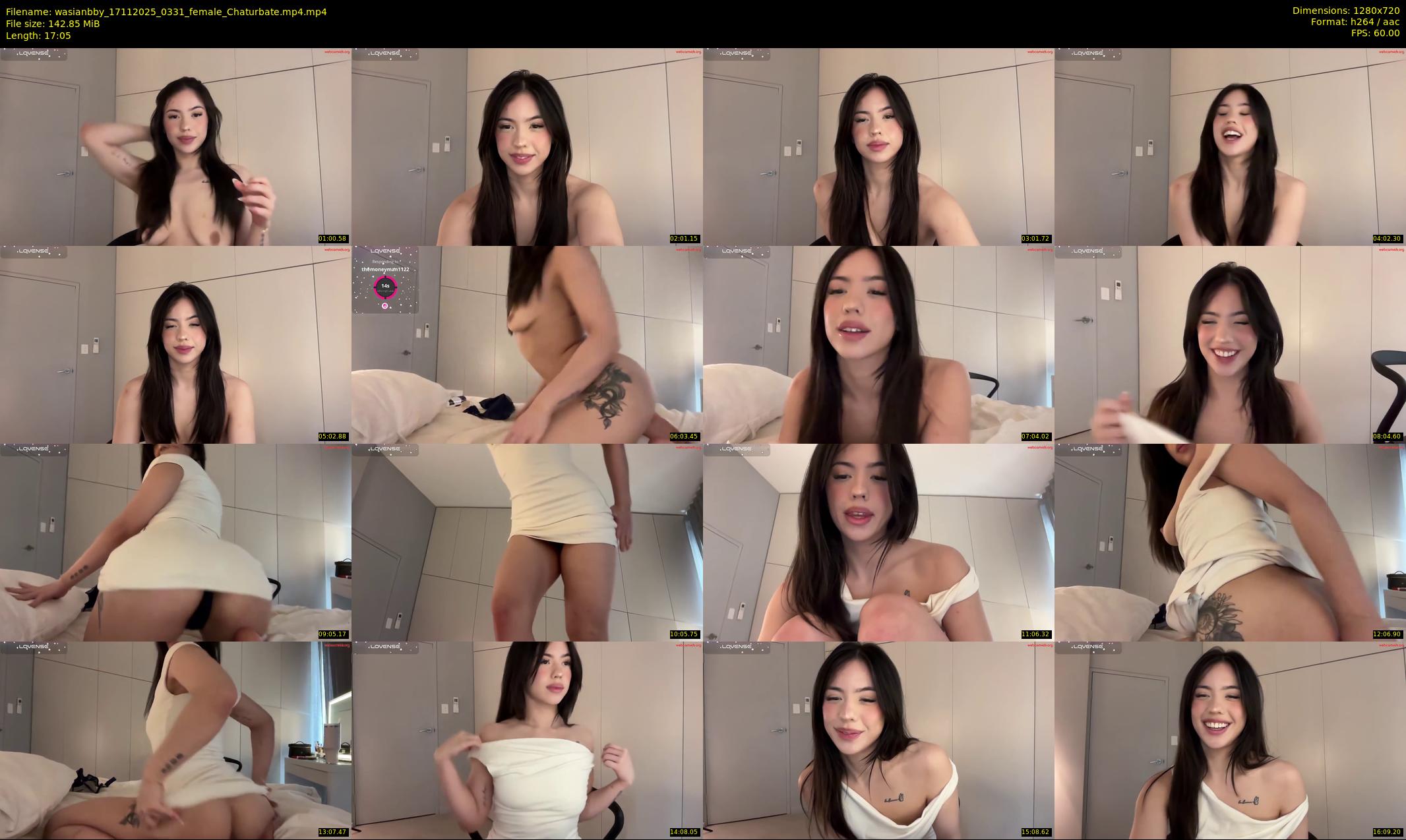 wasianbby — 18 minute Chaturbate female cam show recording, 720p, Nov 17, 2025