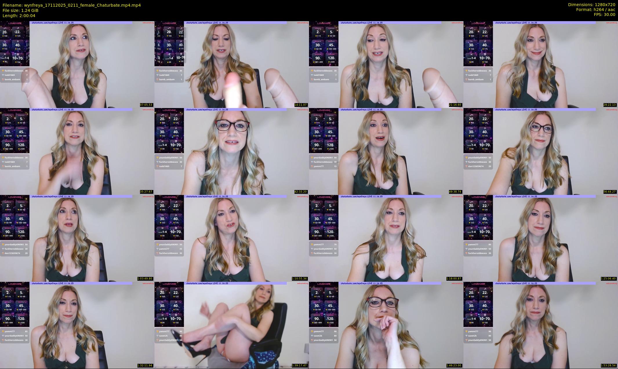 wynfreya — 121 minute Chaturbate female cam show recording, 720p, Nov 17, 2025