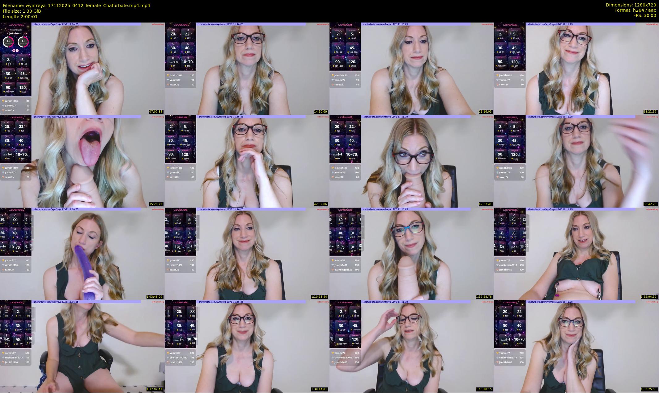 wynfreya — 121 minute Chaturbate female cam show recording, 720p, Nov 17, 2025
