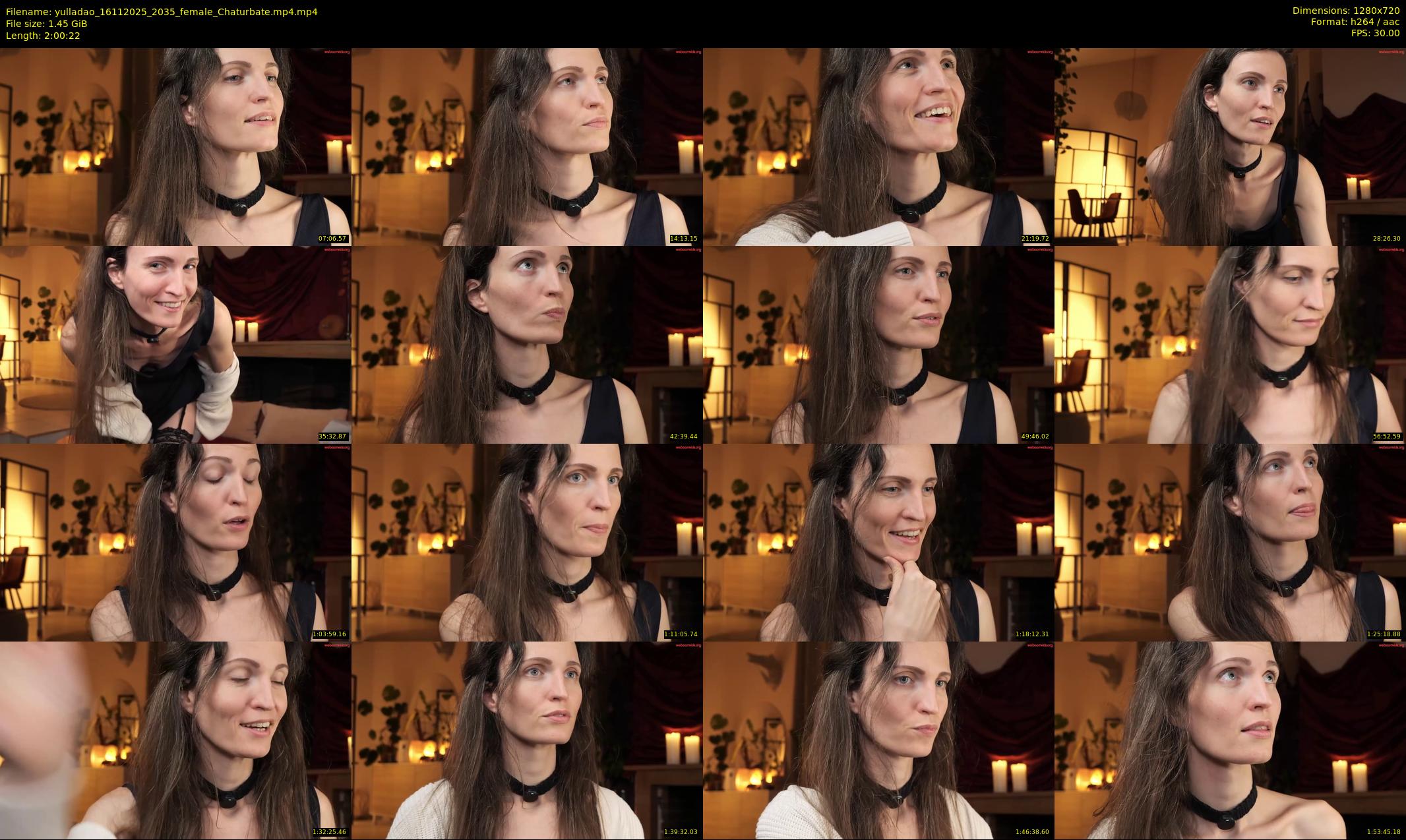 yulladao — 121 minute Chaturbate female cam show recording, 720p, Nov 16, 2025