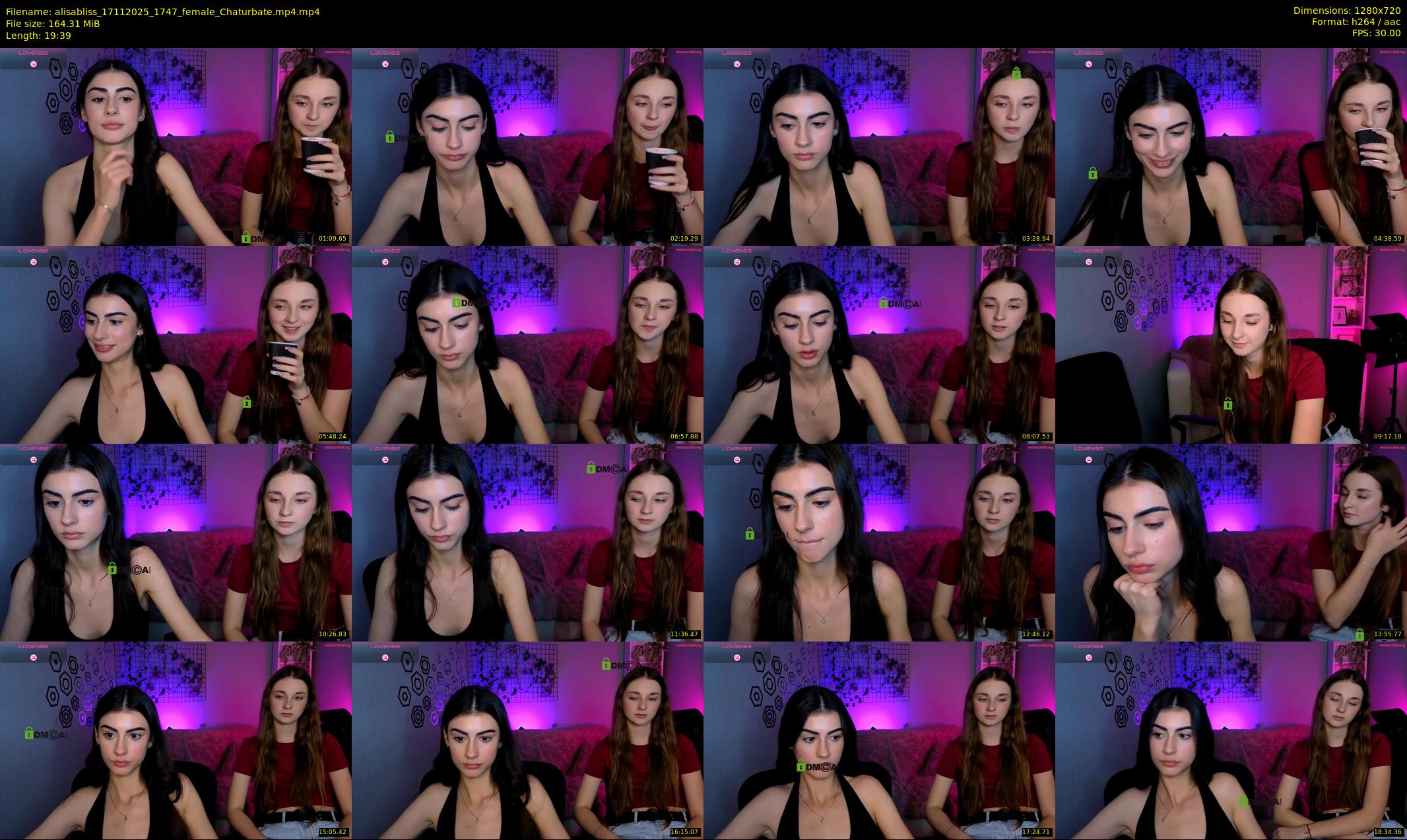 alisabliss — 20 minute Chaturbate female cam show recording, 720p, Nov 17, 2025